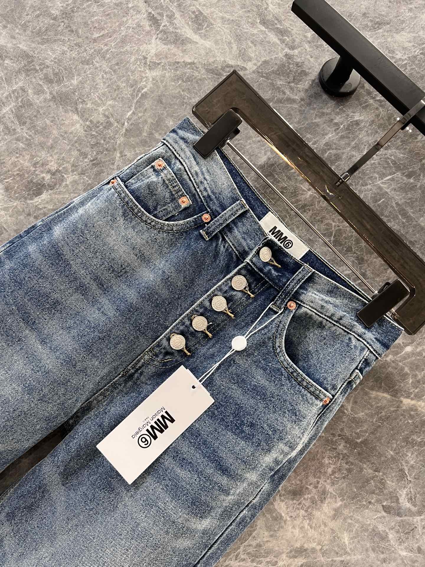 [Maison margiela-메종 마르지엘라 ] 메종 마르지엘라 릴렉스 미드라이즈 진