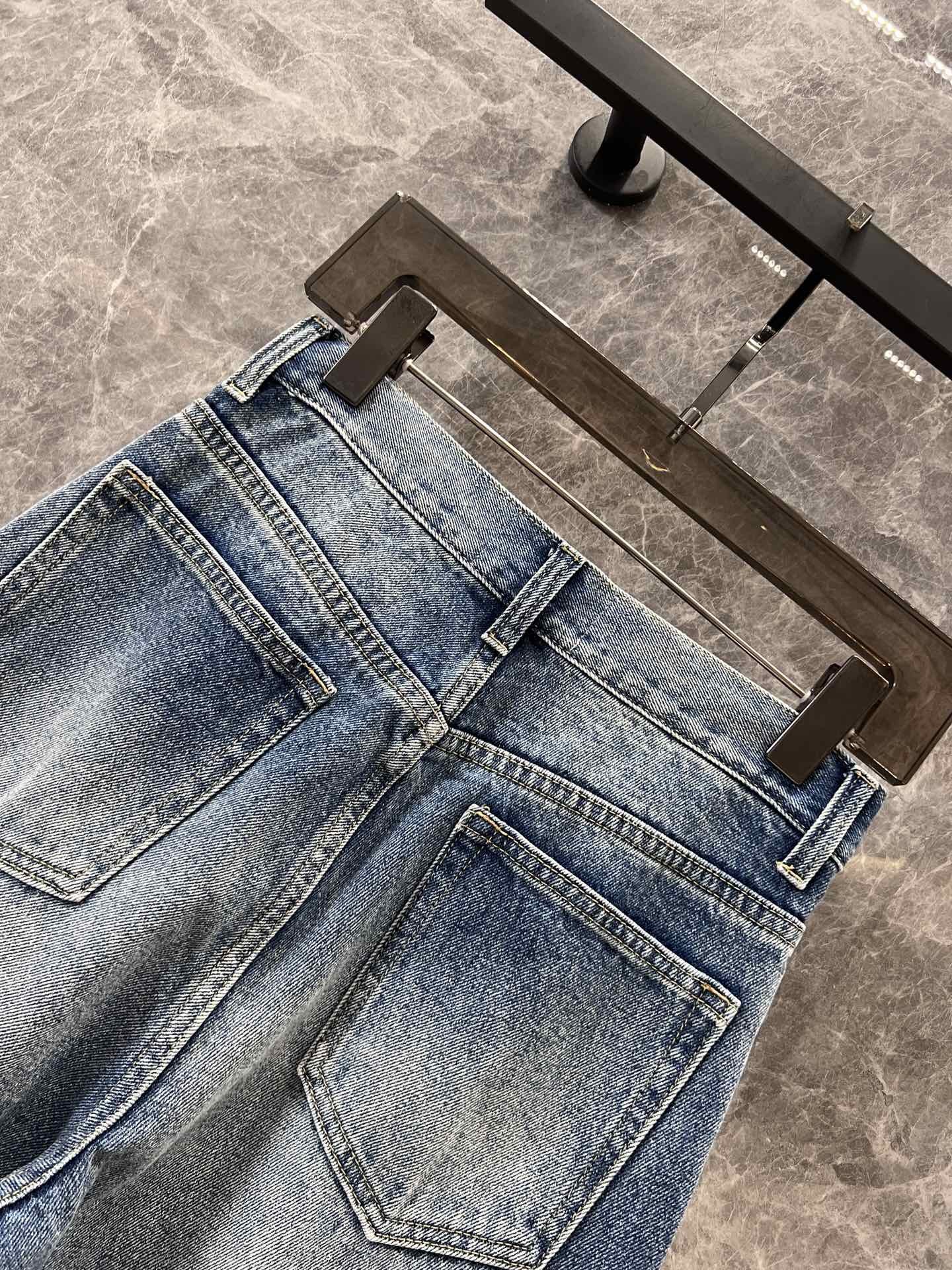 [Maison margiela-메종 마르지엘라 ] 메종 마르지엘라 릴렉스 미드라이즈 진