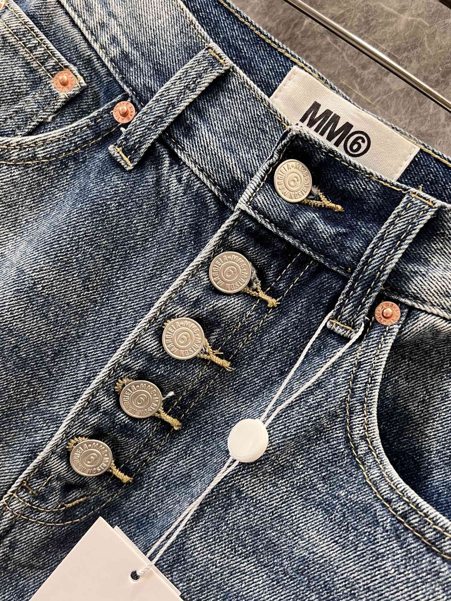 [Maison margiela-메종 마르지엘라 ] 메종 마르지엘라 릴렉스 미드라이즈 진