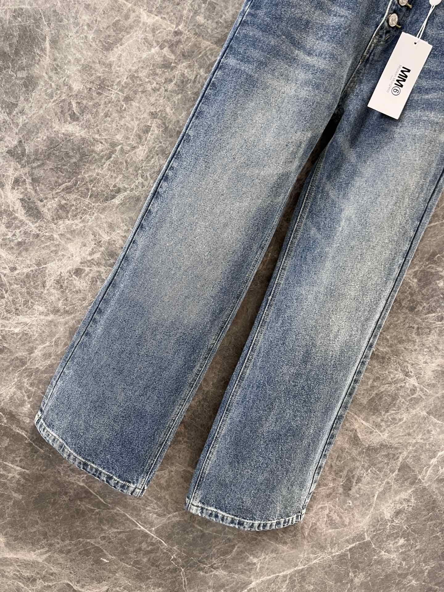 [Maison margiela-메종 마르지엘라 ] 메종 마르지엘라 릴렉스 미드라이즈 진