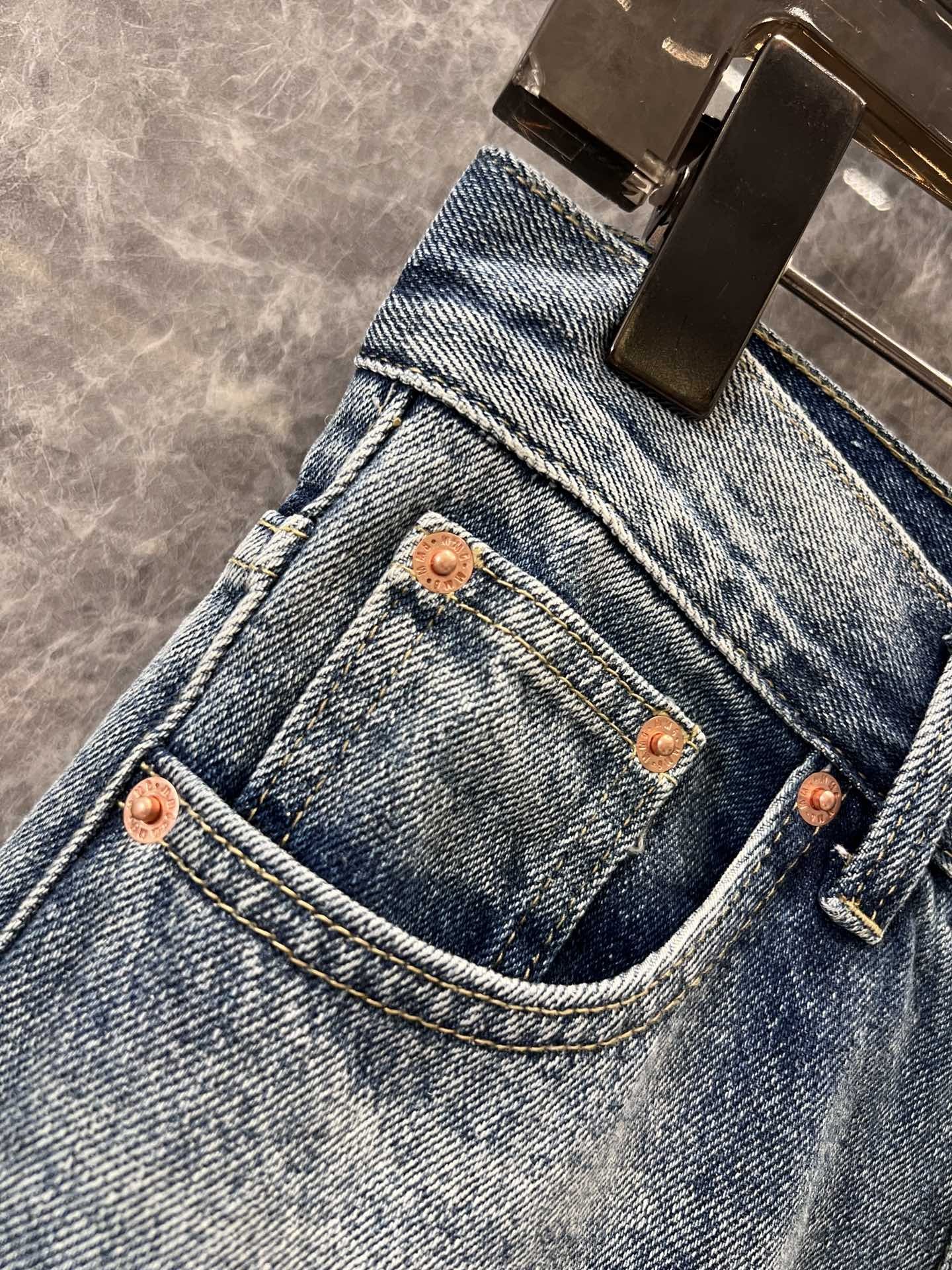 [Maison margiela-메종 마르지엘라 ] 메종 마르지엘라 릴렉스 미드라이즈 진