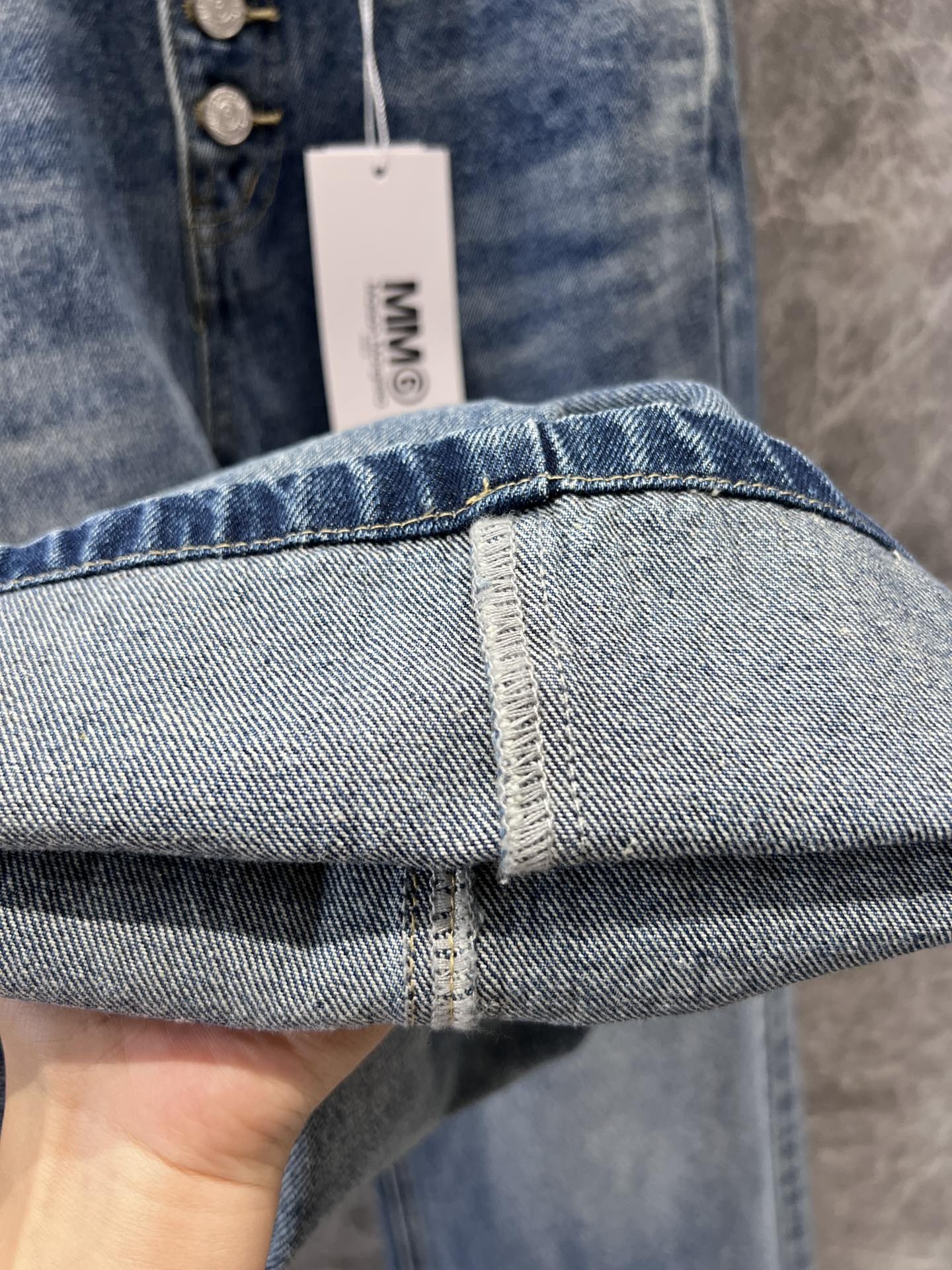 [Maison margiela-메종 마르지엘라 ] 메종 마르지엘라 릴렉스 미드라이즈 진