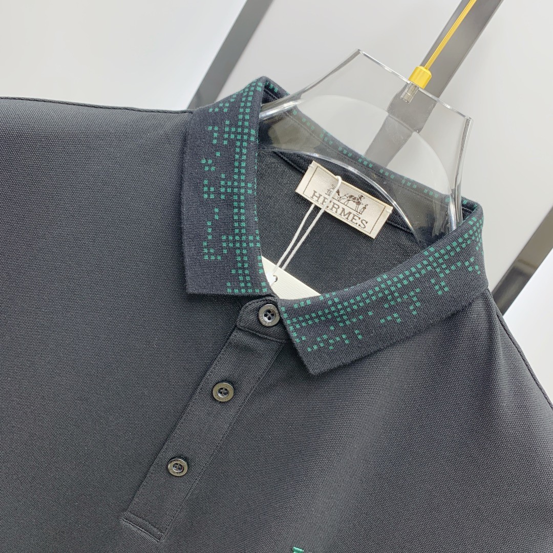 [HERMES -에르메스 ] 에르메스  H자수로고 카라 티