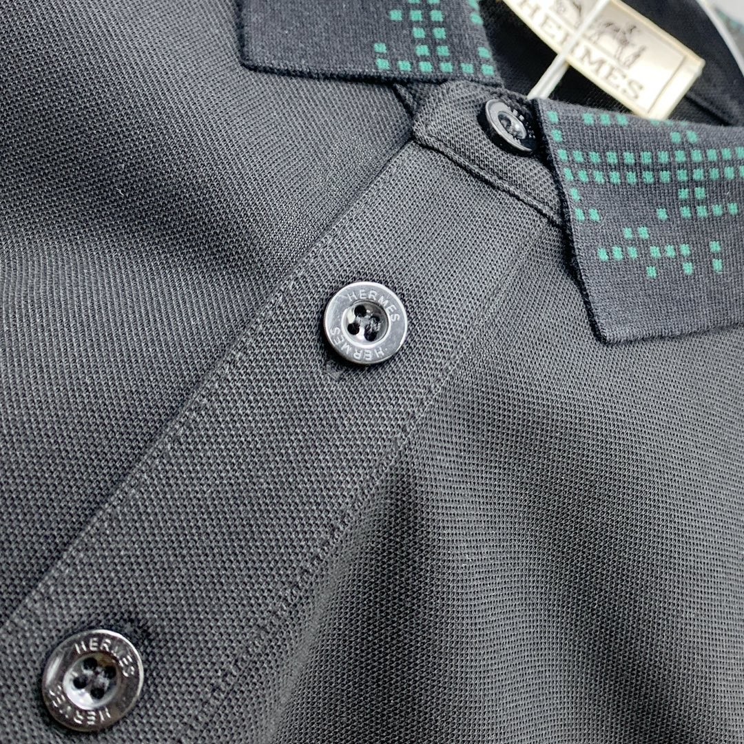 [HERMES -에르메스 ] 에르메스  H자수로고 카라 티