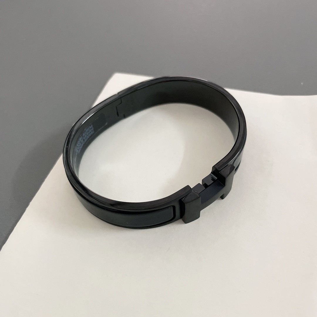 [HERMES-에르메스] 에르메스 클릭아슈 블랙 H팔찌