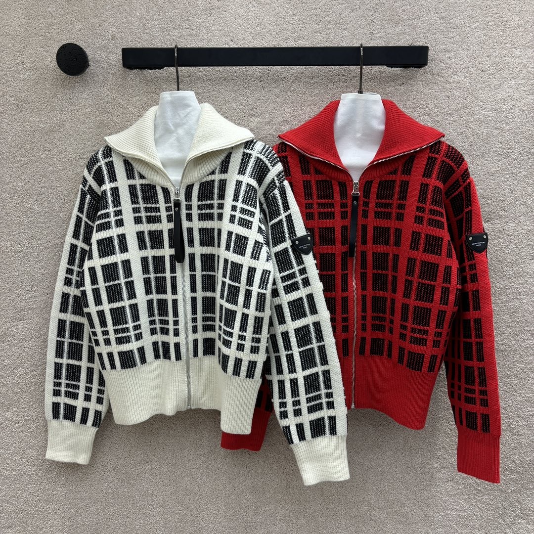 [LOUIS VUITTON-루이비통] 루이비통 니트 집업 자켓