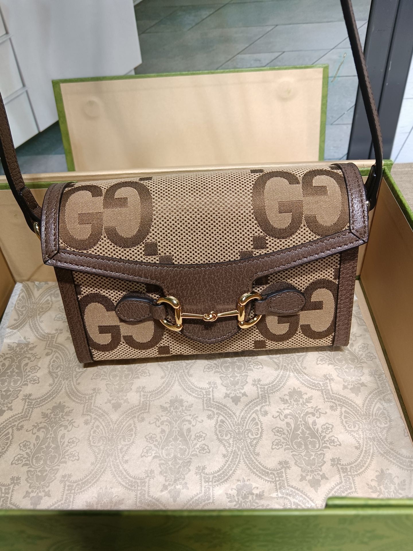 [CUCCI-구찌] 구찌 홀스빗 1955 미니백 크로스백