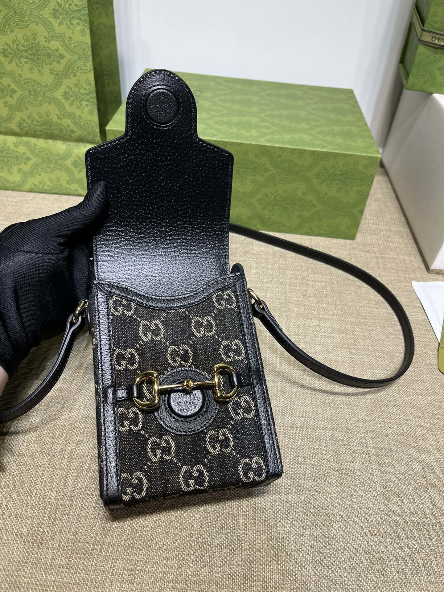 [CUCCI-구찌] 구찌 홀스빗 1955 미니백