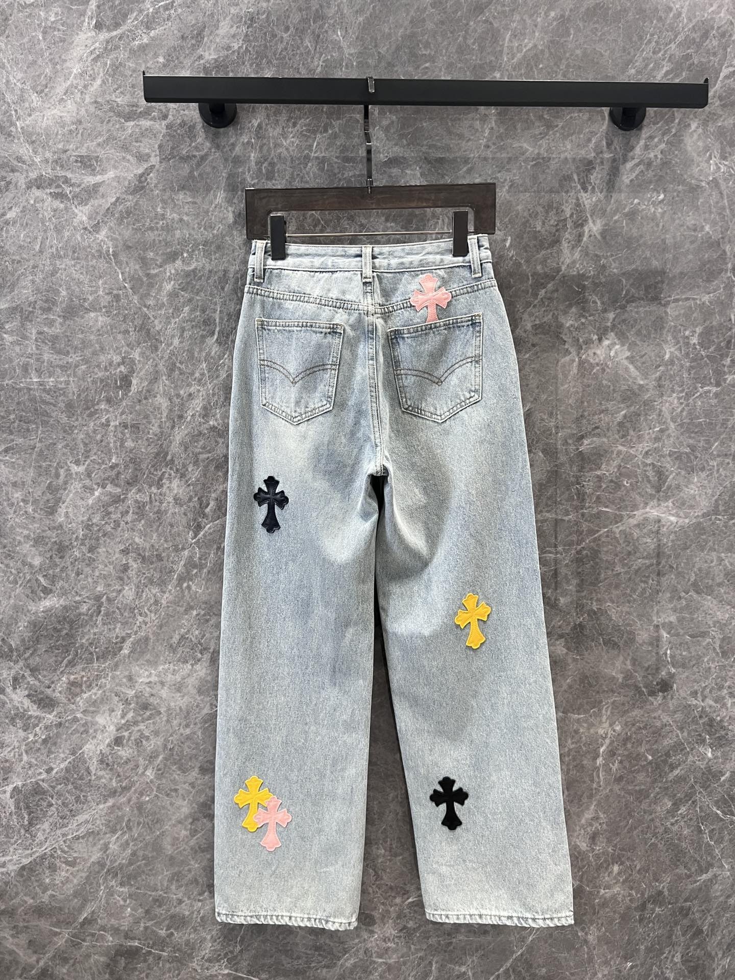 [CHROM HEARTS -크롬하츠] 크롬하츠 빈티지 스타일 청바지