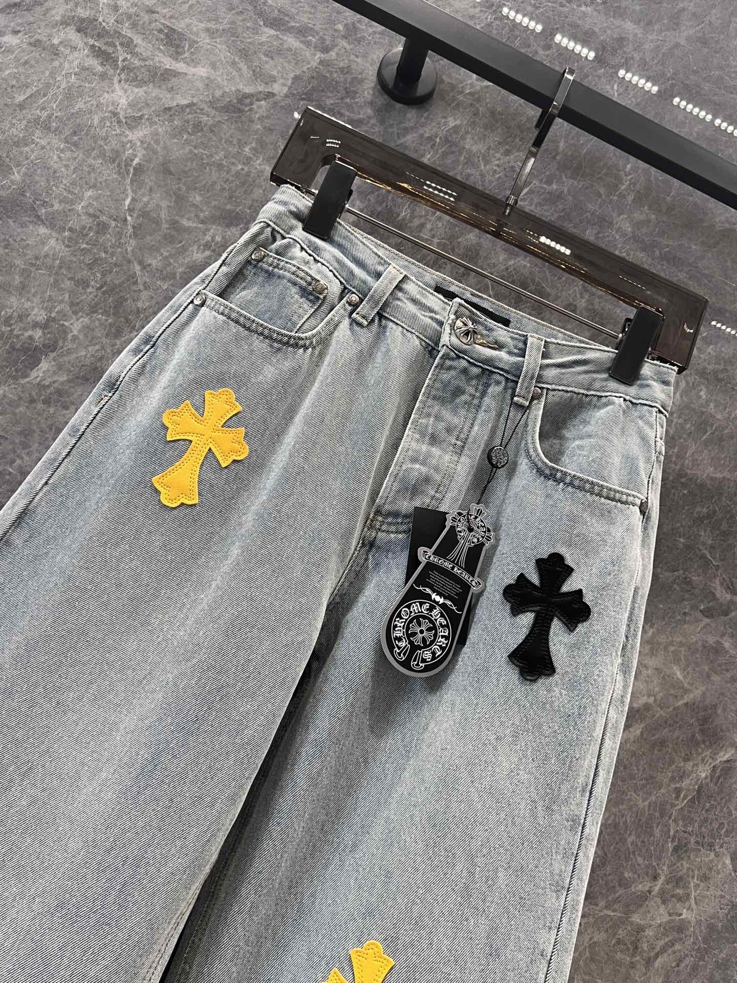 [CHROM HEARTS -크롬하츠] 크롬하츠 빈티지 스타일 청바지