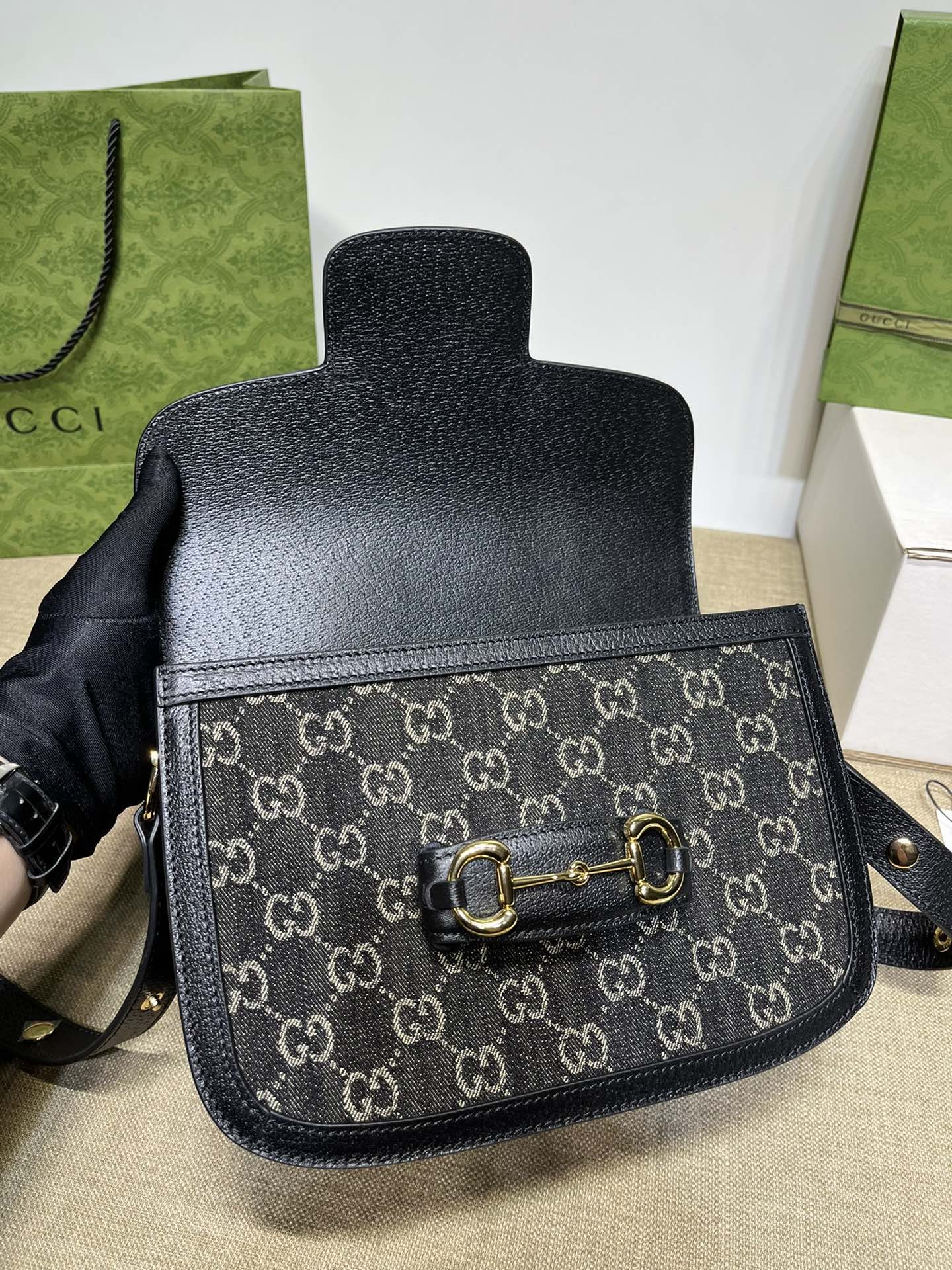 구찌 홀스빗 1955 숄더백