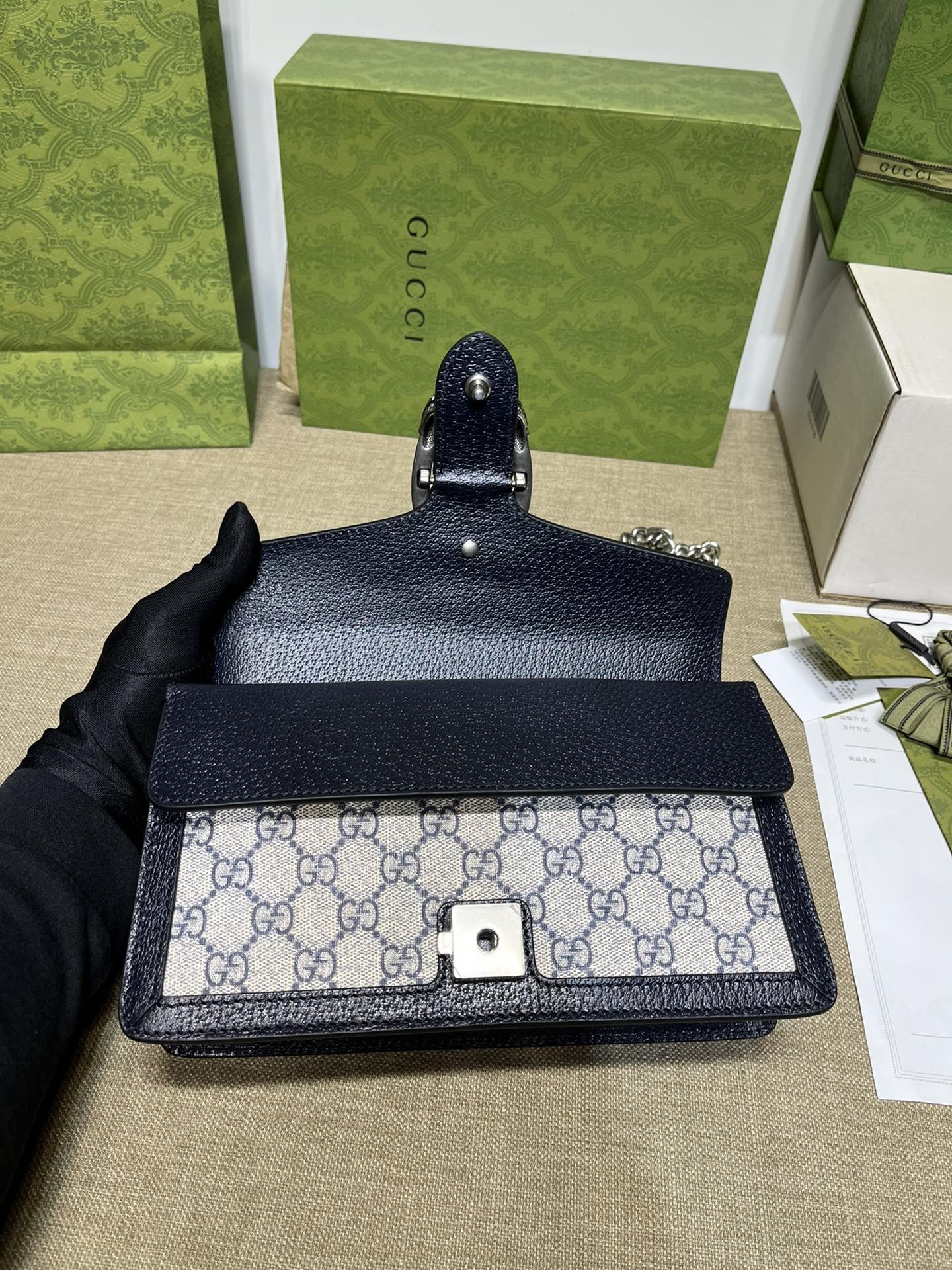 구찌 디오니서스 GG 스몰 숄더백