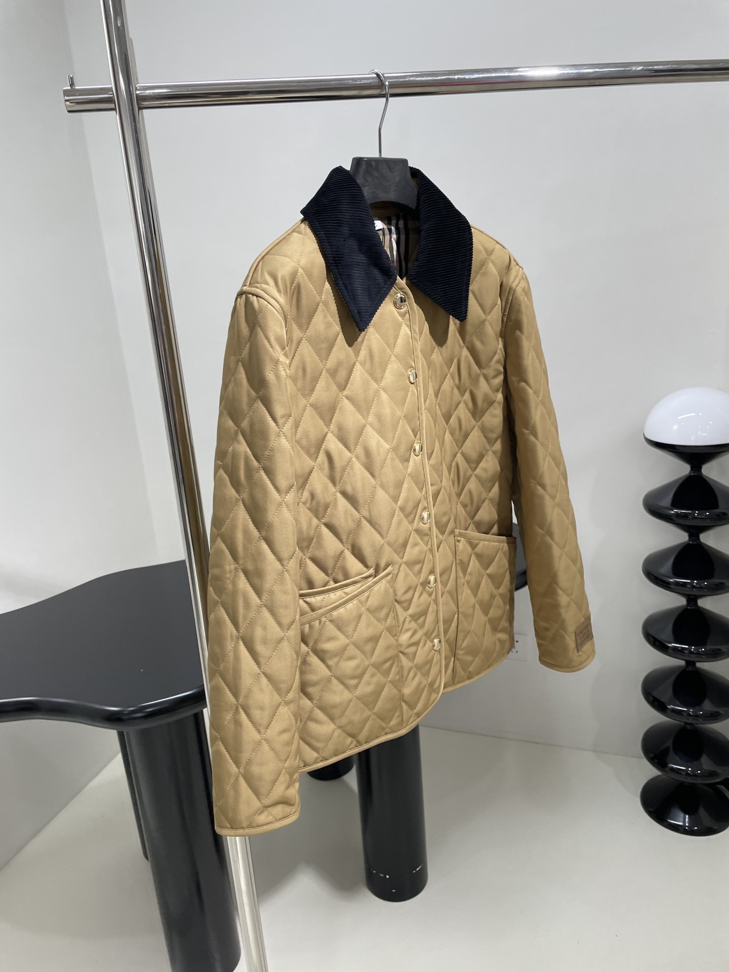 [BURBERRY-버버리] 버버리 체크 패딩 자켓