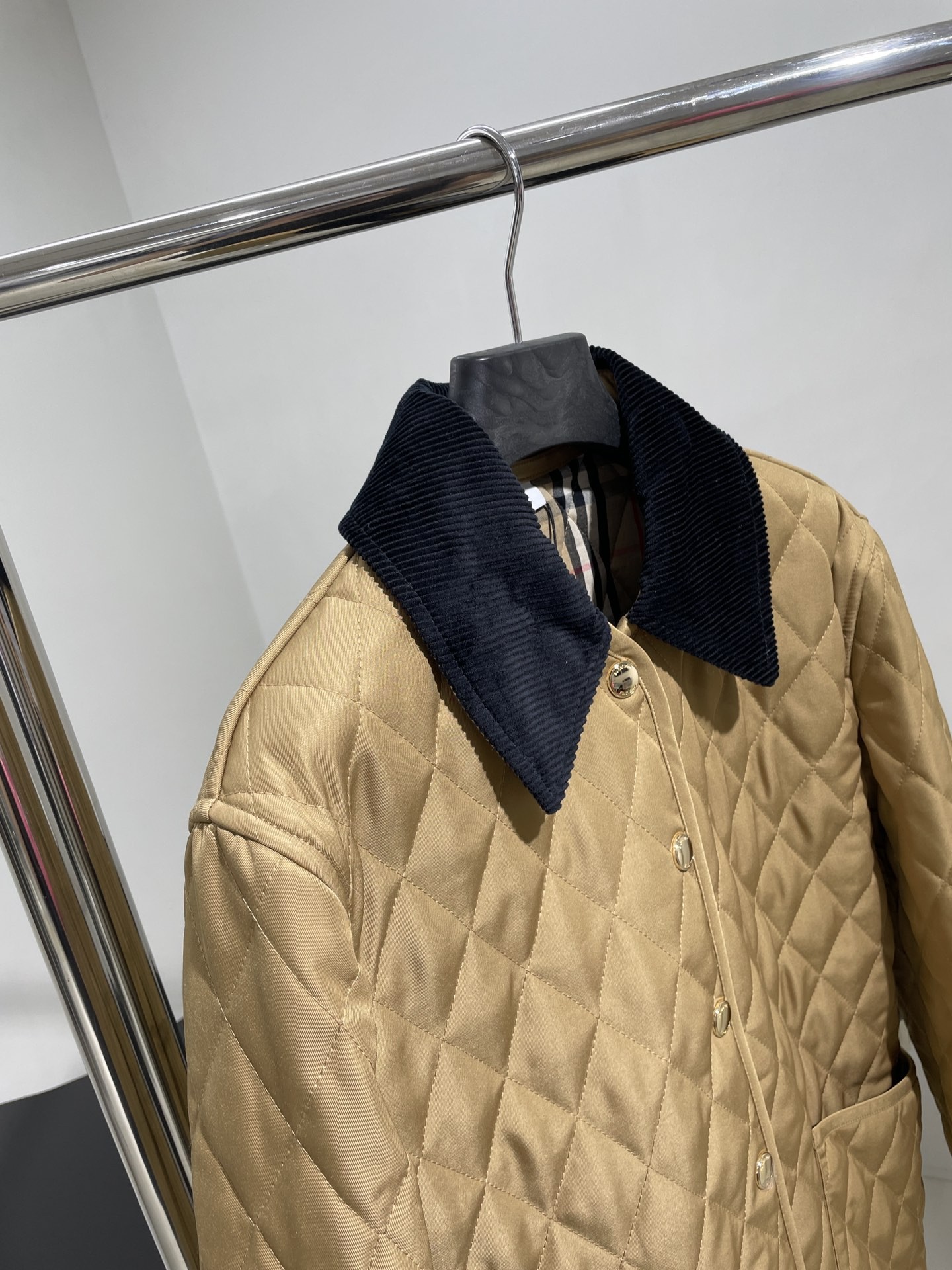 [BURBERRY-버버리] 버버리 체크 패딩 자켓