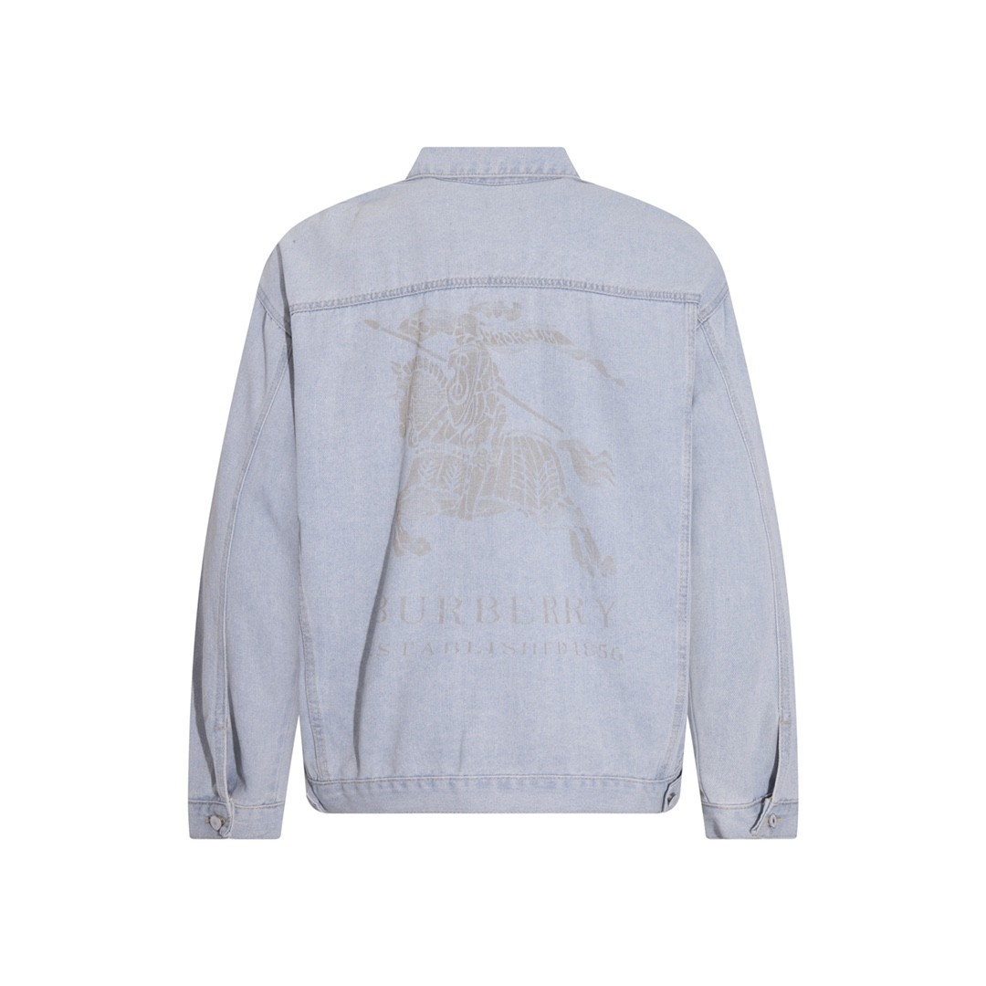 [BURBERRY-버버리] 버버리 프린트 발렌시아가 로고 프린트 재킷