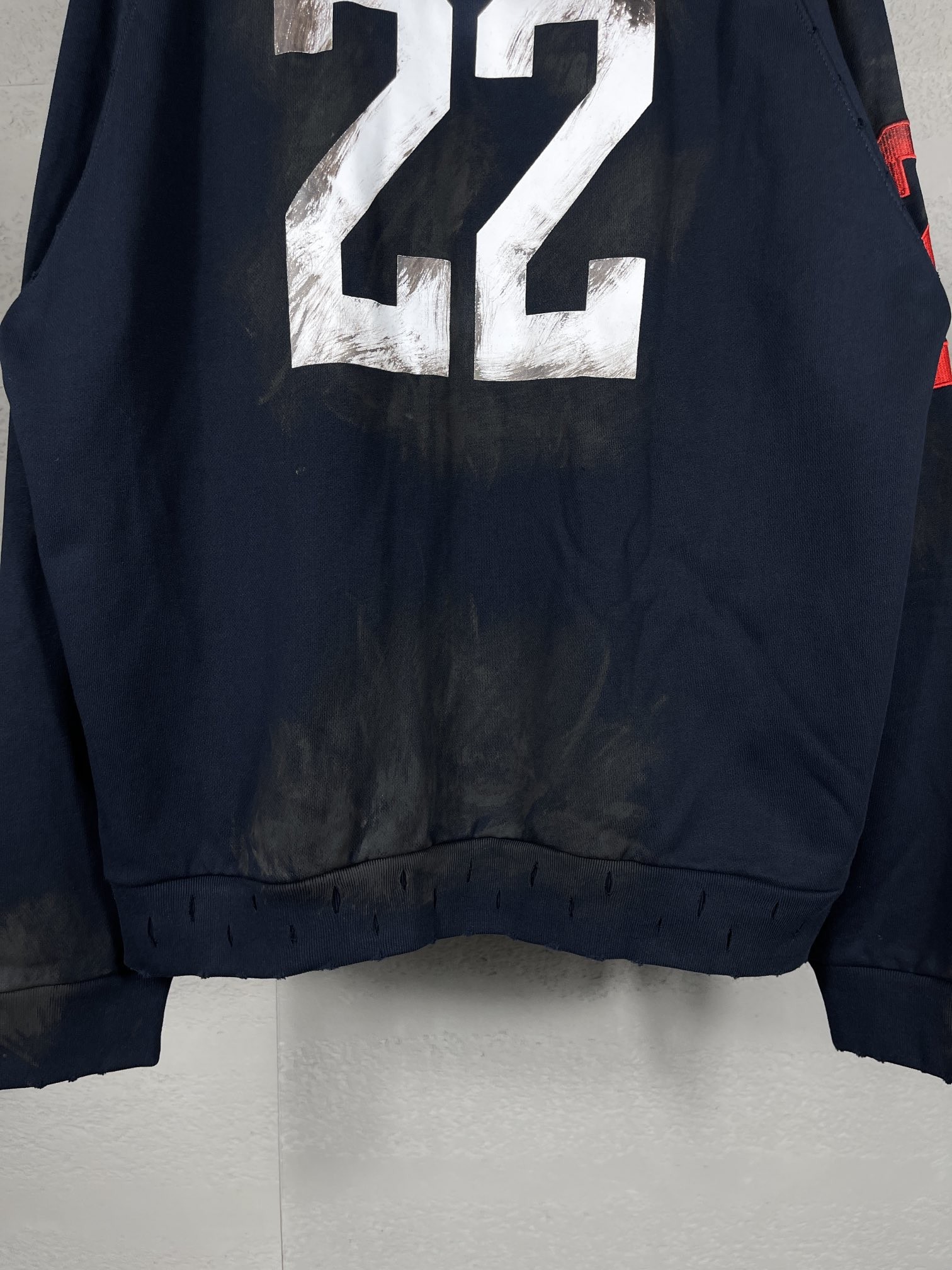 [BALENCIAGA-발렌시아가] 발렌시아가 프랑스 자수 후드 XL 발렌시아가 폴로후드