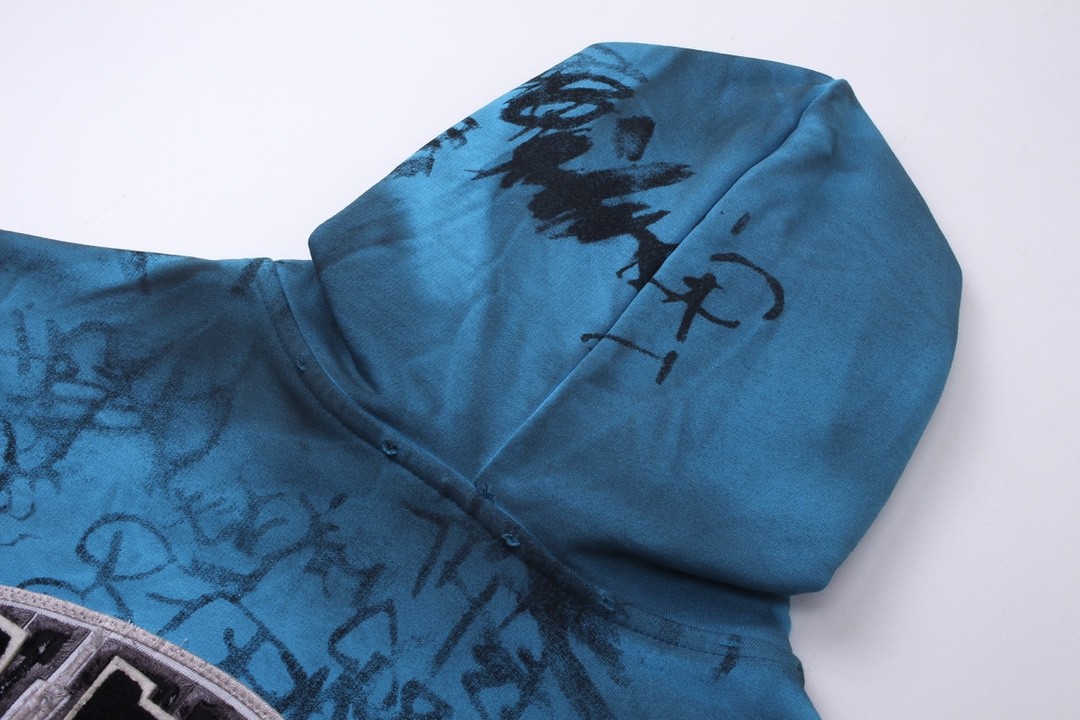 [BALENCIAGA-발렌시아가] 발렌시아가 그래피티 핸드페인팅 자수 집업 후드 남여공용