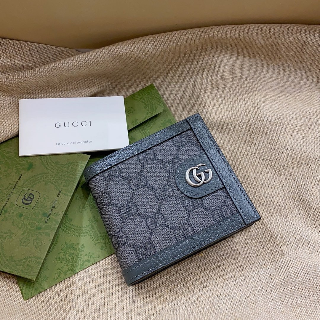 [GUCCI -구찌] 구찌 오피디아 GG 카드 케이스 블루 다크 블루 슈프림