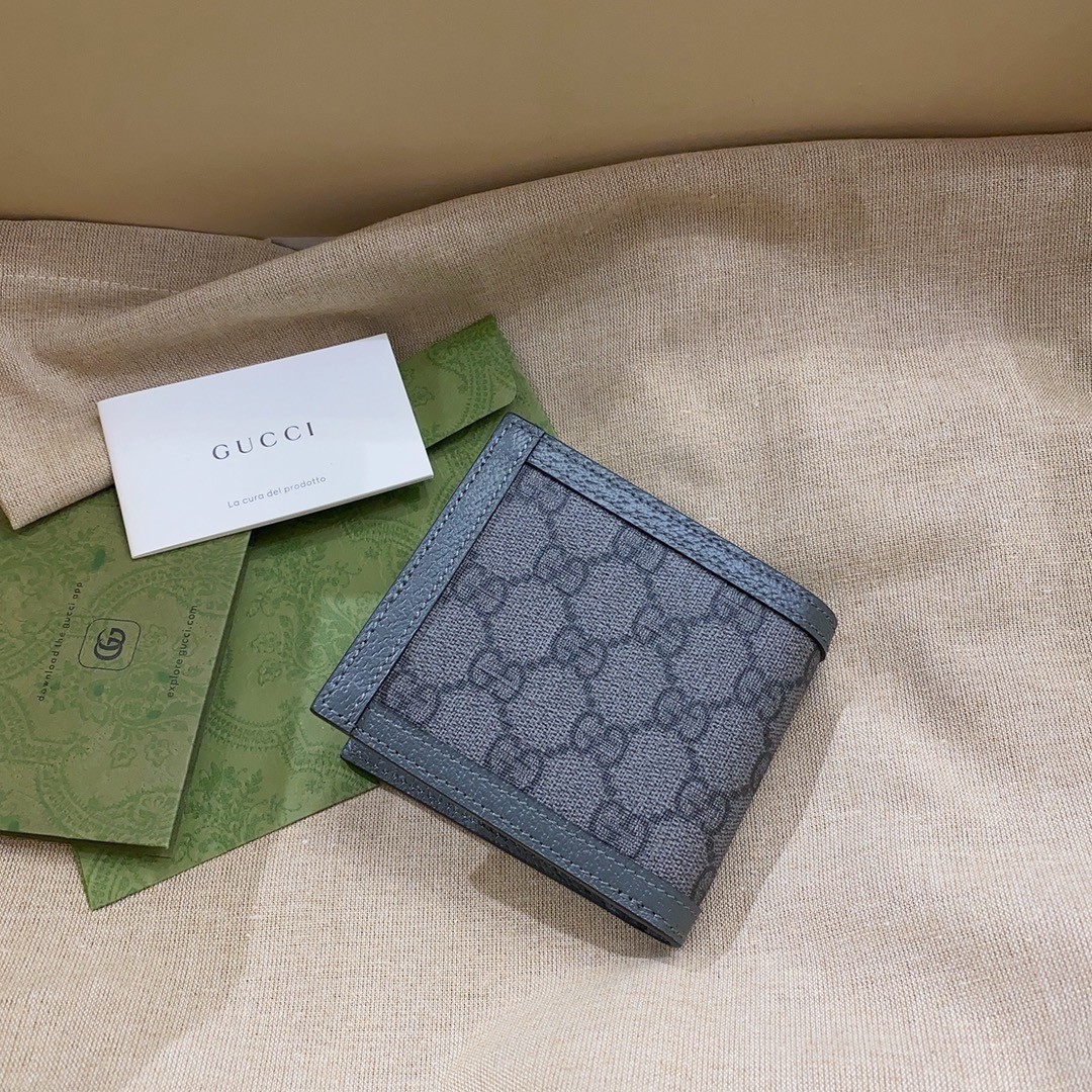 [GUCCI -구찌] 구찌 오피디아 GG 카드 케이스 블루 다크 블루 슈프림