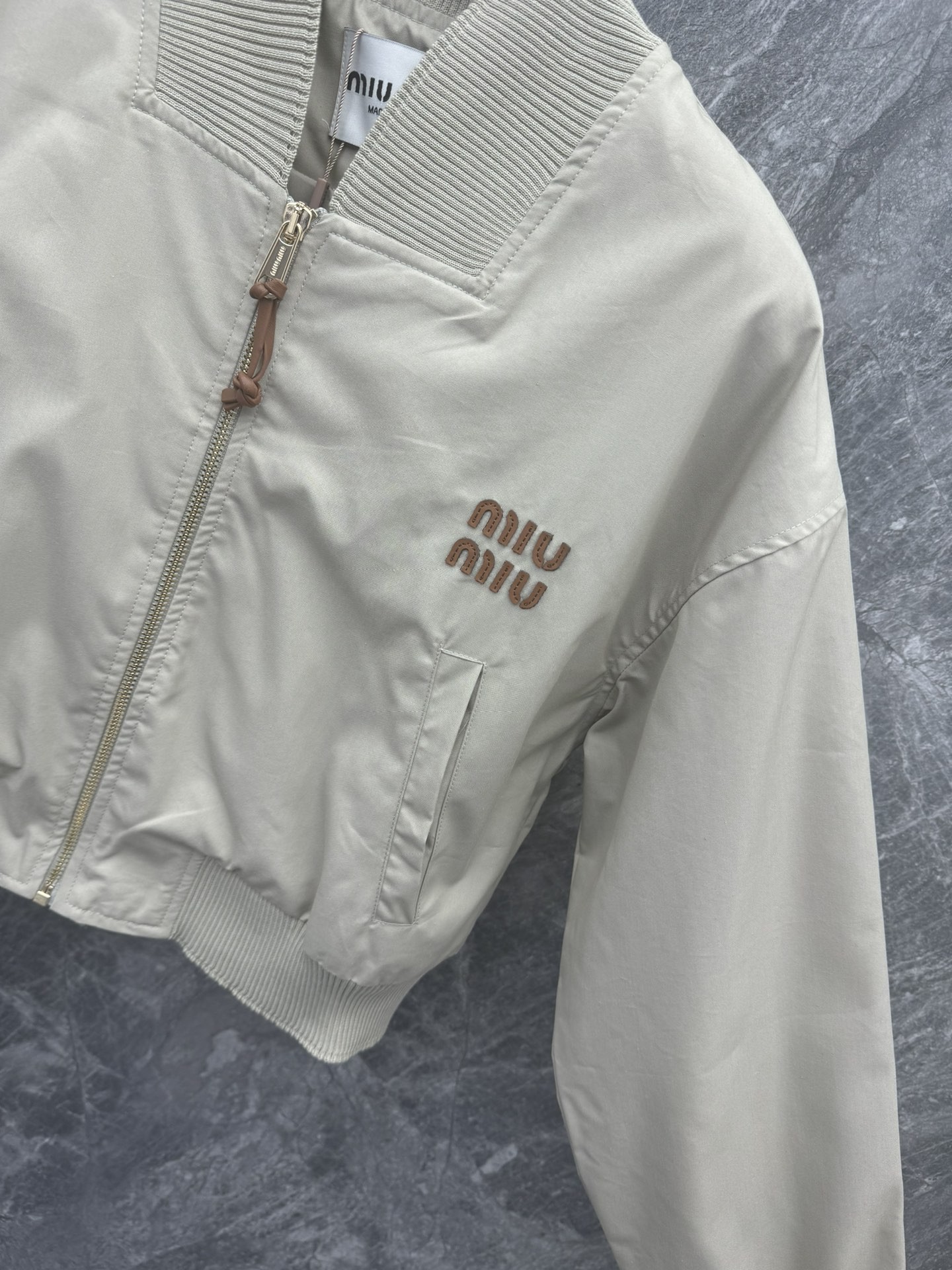 [MIU MIU-미우미우] 미우미우 파나마 코튼 자켓