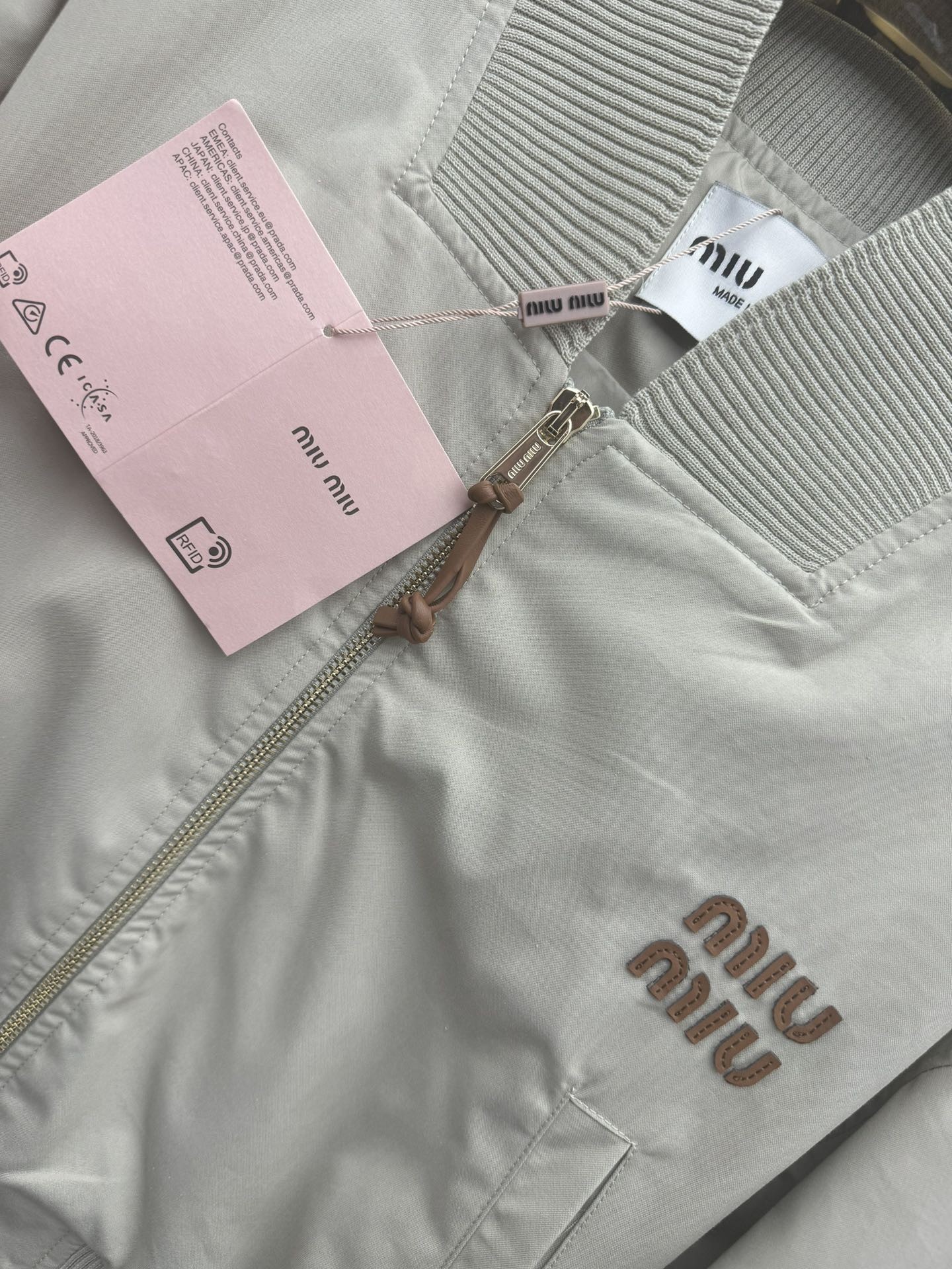 [MIU MIU-미우미우] 미우미우 파나마 코튼 자켓