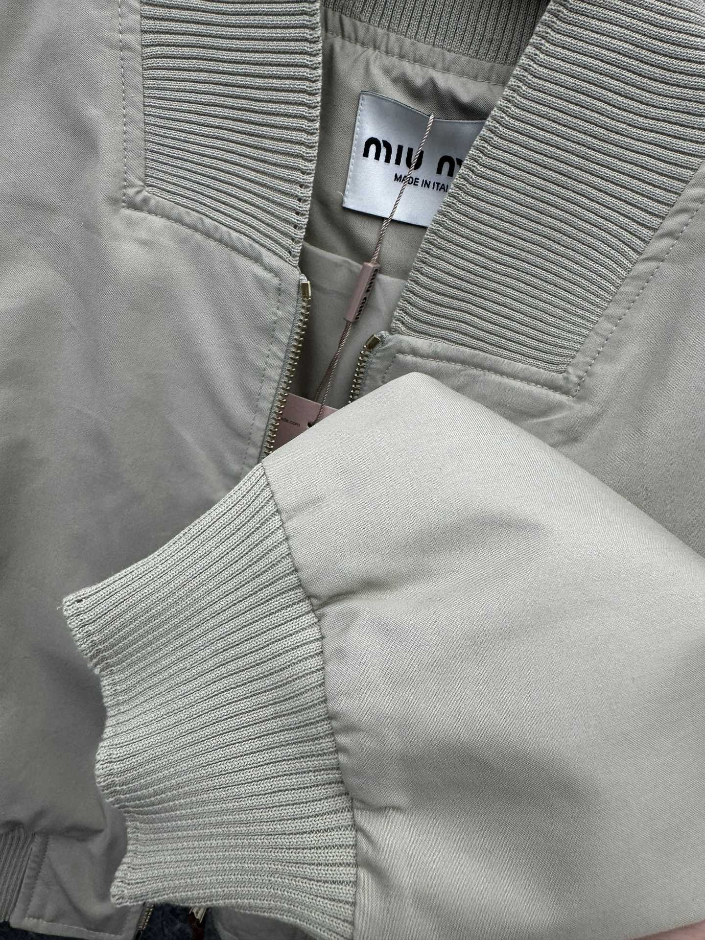 [MIU MIU-미우미우] 미우미우 파나마 코튼 자켓