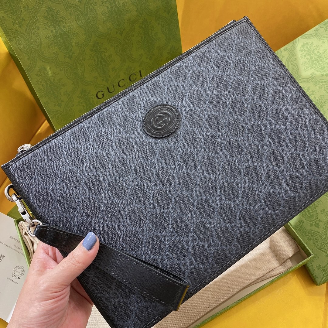 [GUCCI-구찌] 구찌 마이크로시마 스트랩 클러치백