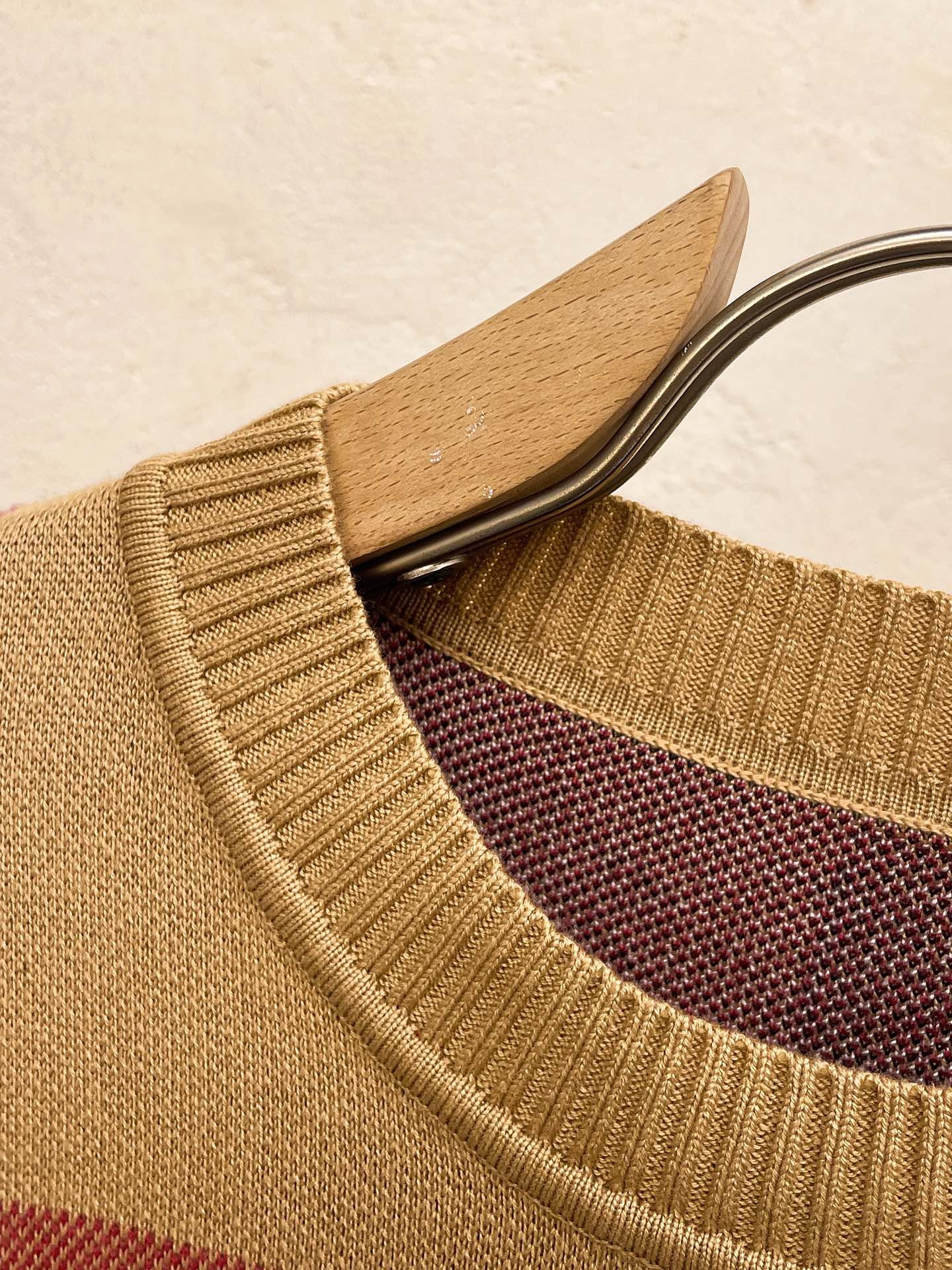 [BURBERRY-버버리] 버버리 체크 라운드  니트 스웨터