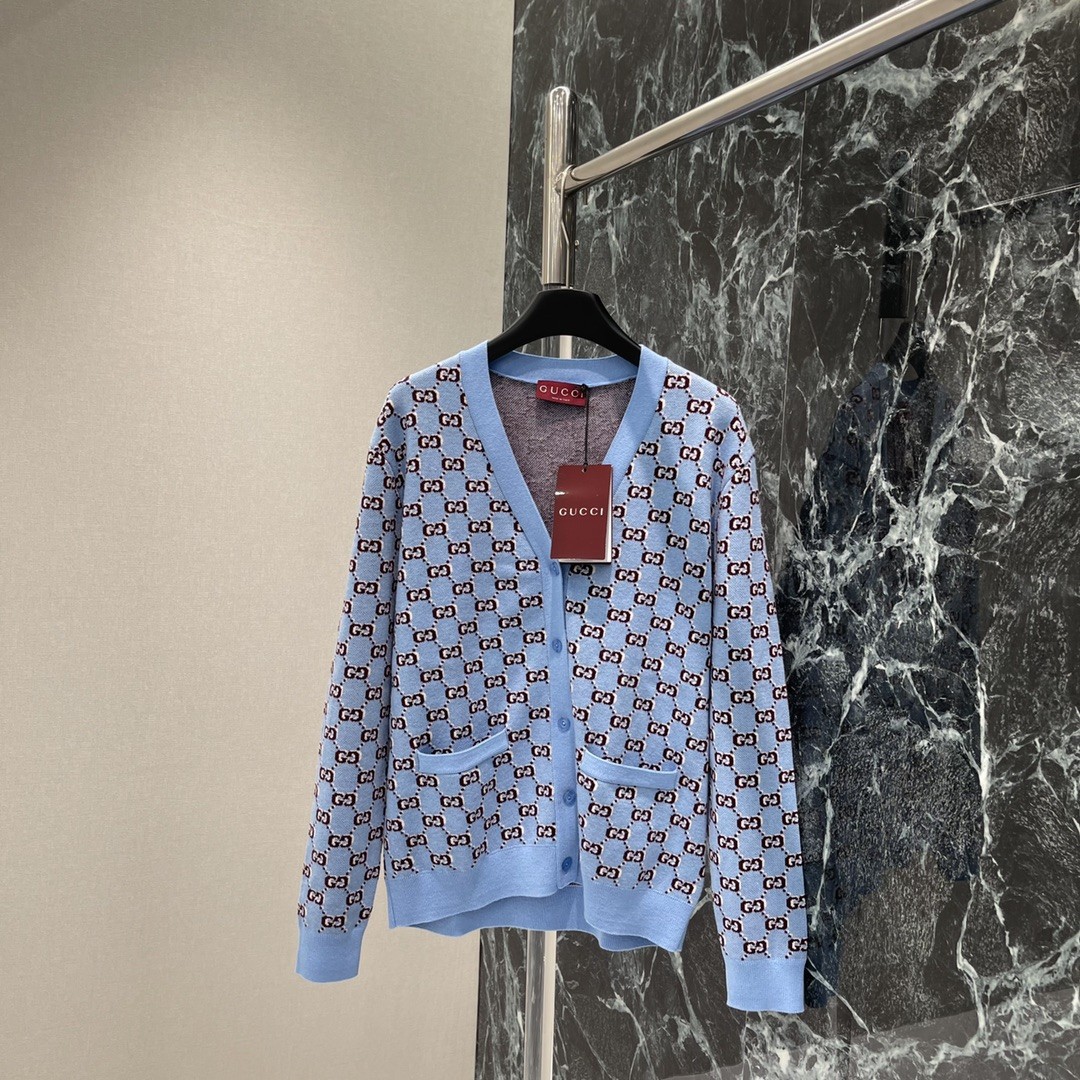 [GUCCI-구찌] 구찌  GG 니트 가디건