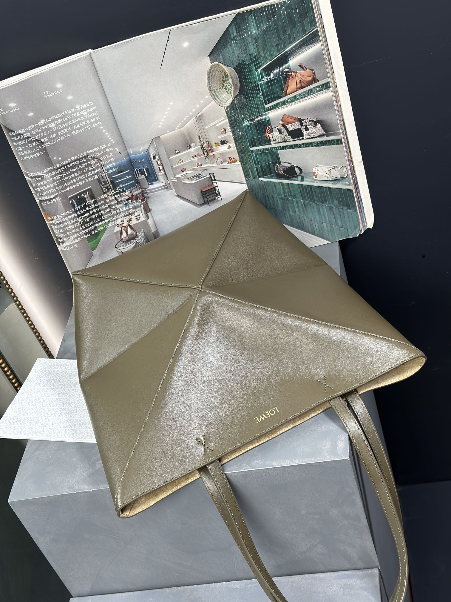 로에베 퍼즐 폴드 토트백