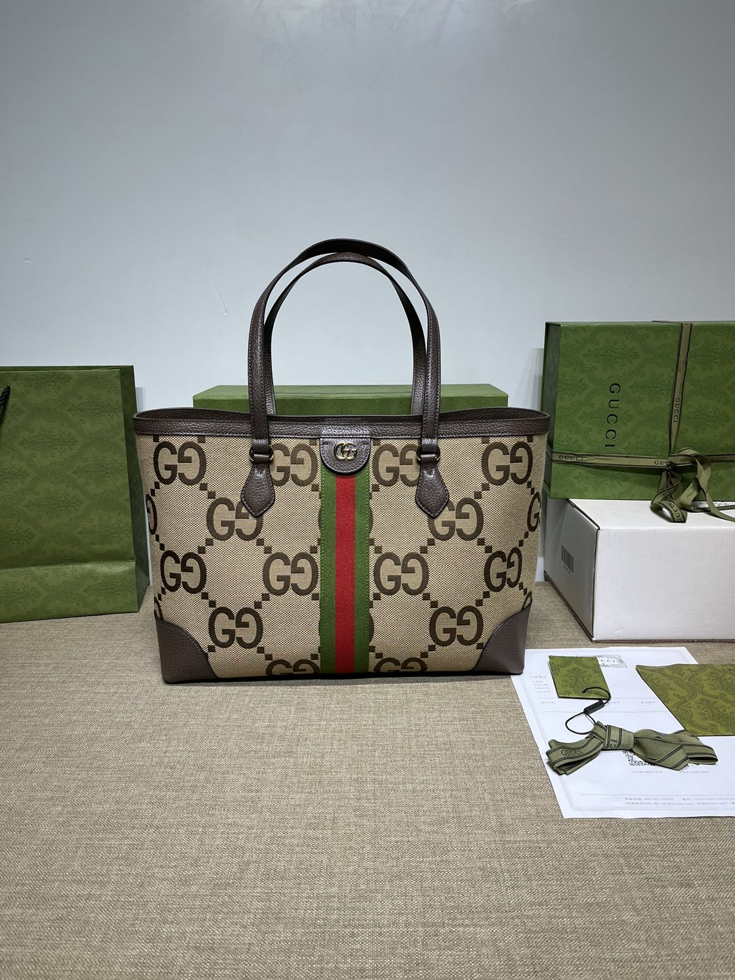 [GUCCI-구찌] 구찌 오피디아 웹 미디엄 토트백