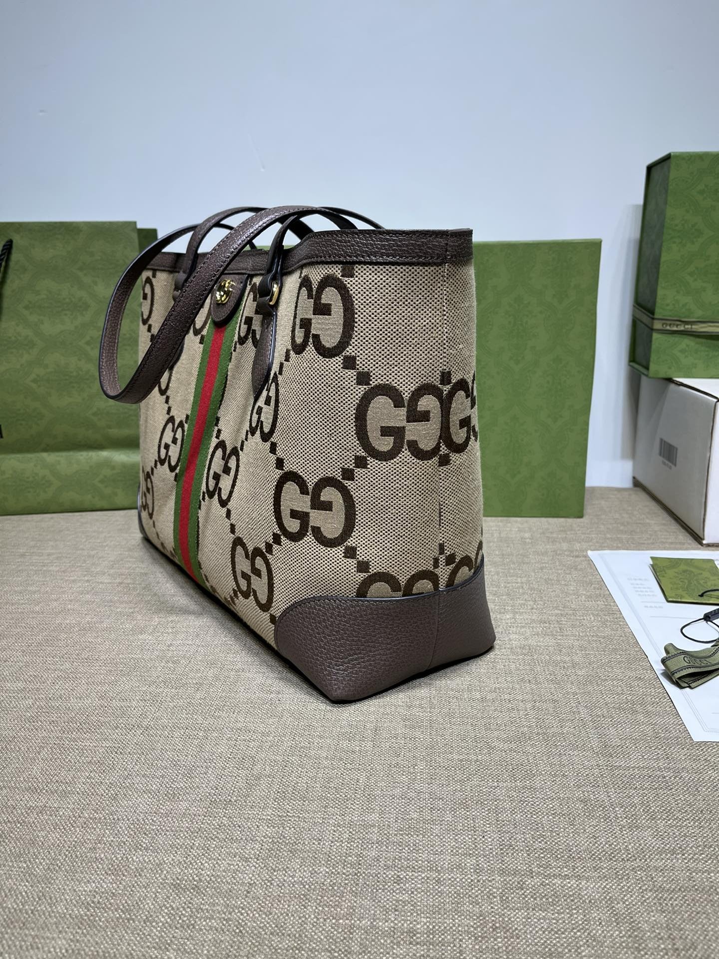 [GUCCI-구찌] 구찌 오피디아 웹 미디엄 토트백