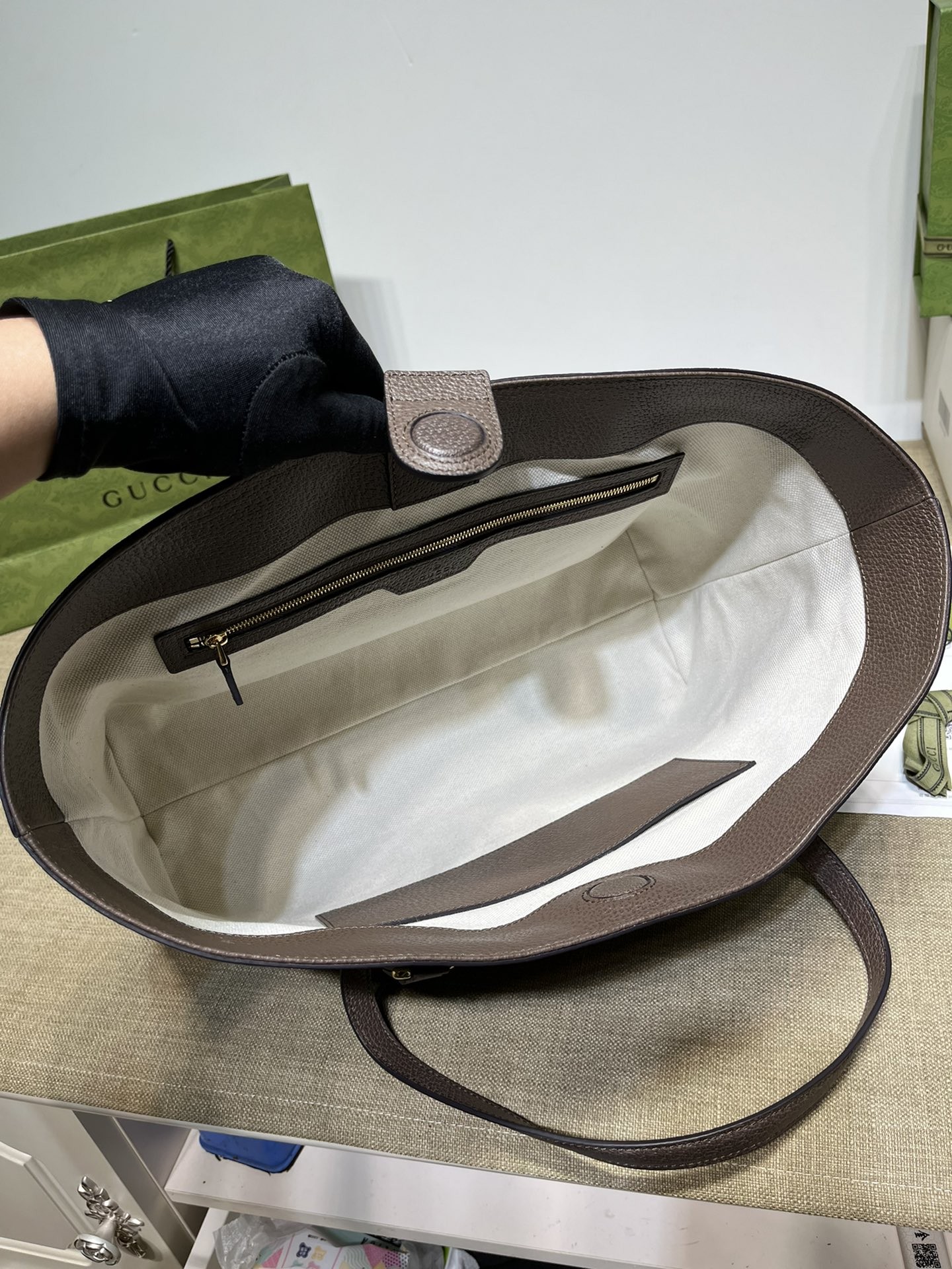 [GUCCI-구찌] 구찌 오피디아 웹 미디엄 토트백