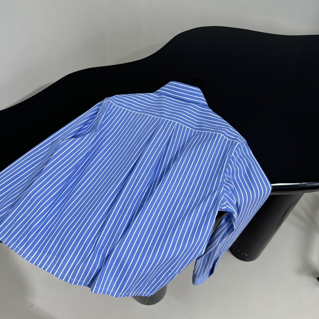 [MIU MIU-미우미우] 미우미우 여성 스프라이트 코튼 크롭 셔츠