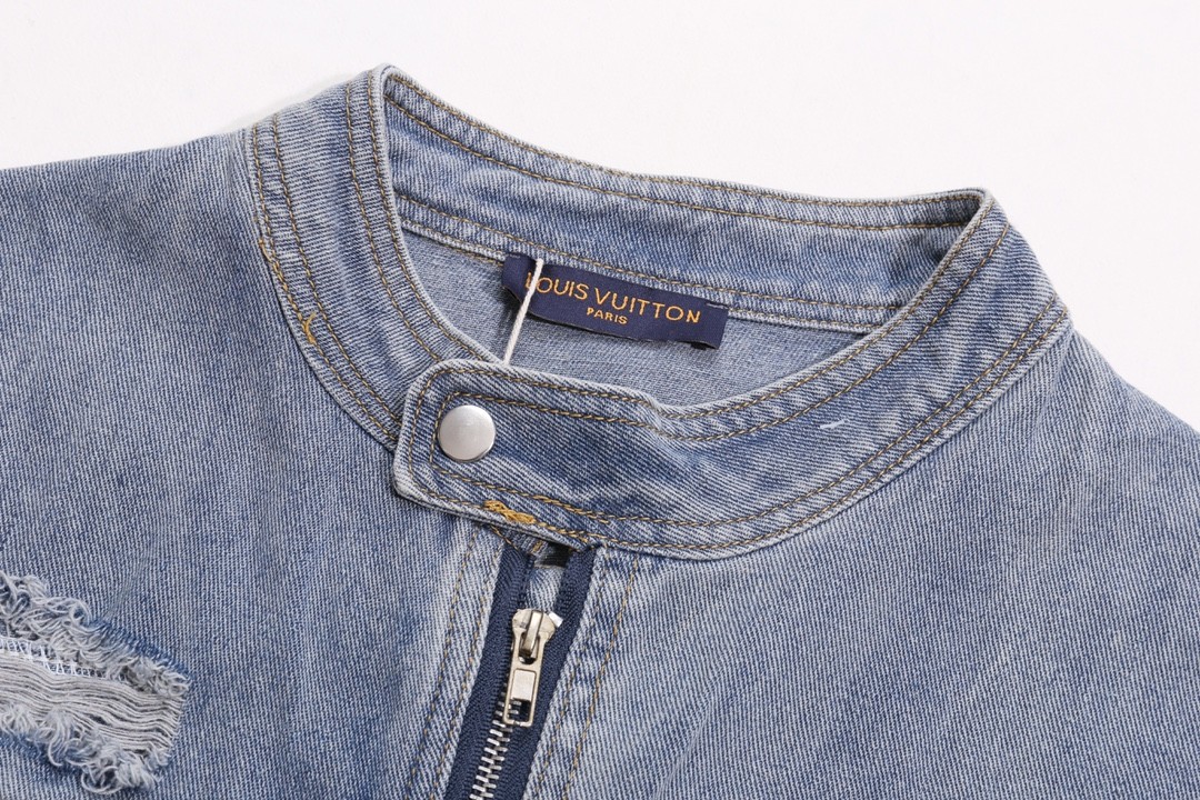 [LOUIS VUITTON-루이비통] 루이비통 원시 엣지 디자인 캐주얼 데님 재킷