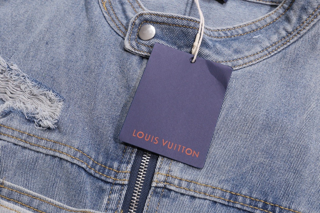 [LOUIS VUITTON-루이비통] 루이비통 원시 엣지 디자인 캐주얼 데님 재킷