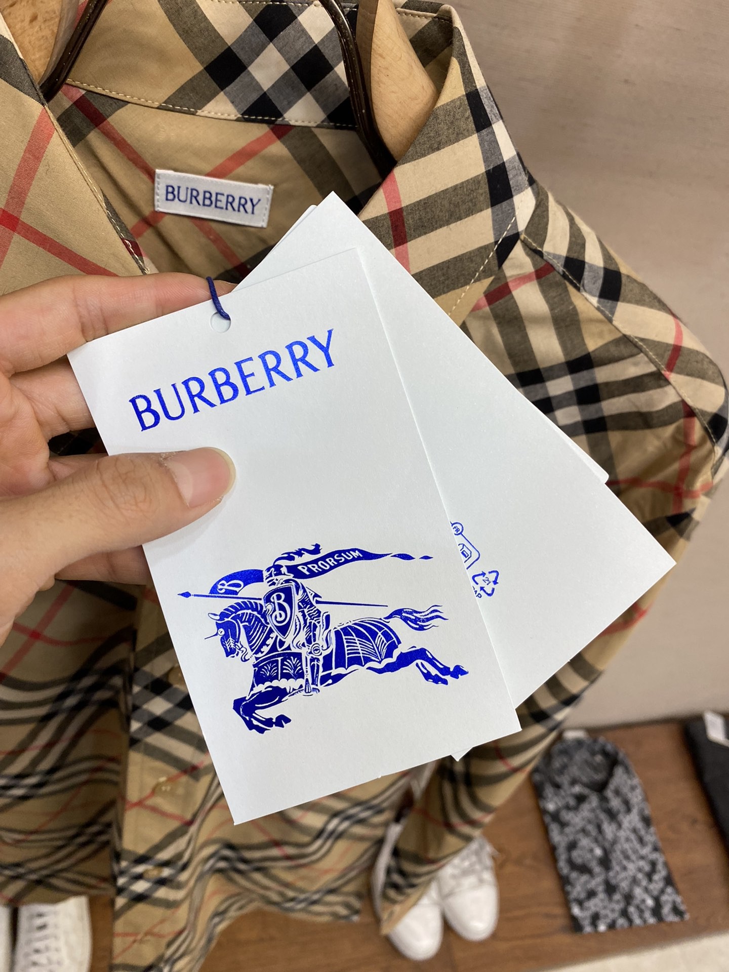 [BURBERRY-버버리] 버버리 24SS  빈티지 체크무늬  셔츠