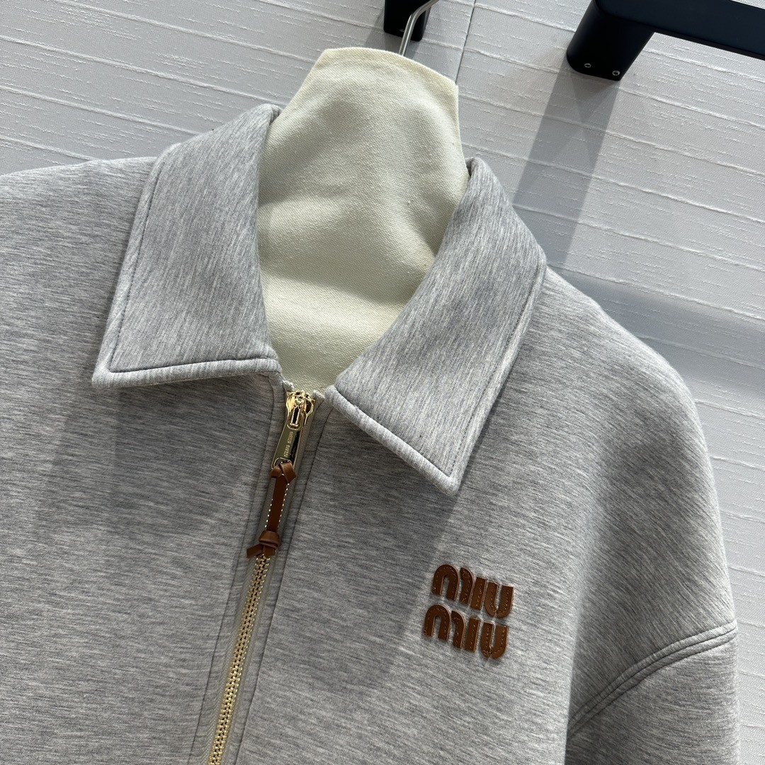 [MIU MIU-미우미우] 미우미우 카라 집업 자켓 남여공용