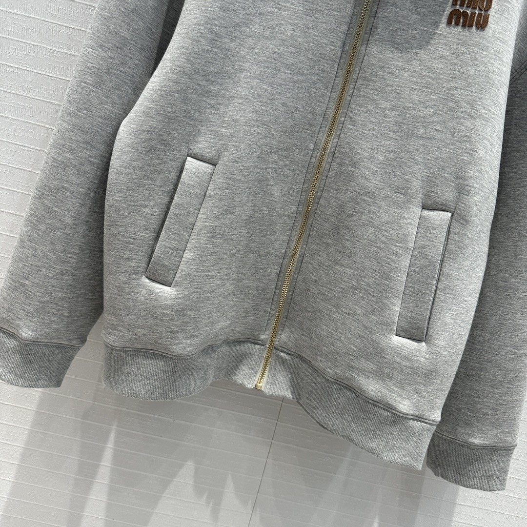 [MIU MIU-미우미우] 미우미우 카라 집업 자켓 남여공용