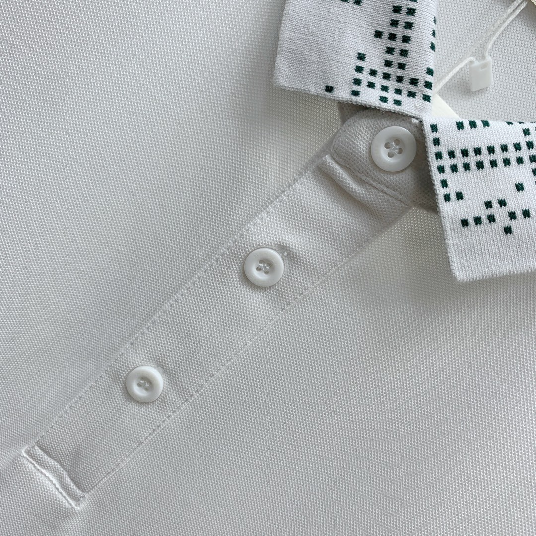 [HERMES -에르메스 ] 에르메스  H자수로고 카라 티 화이트