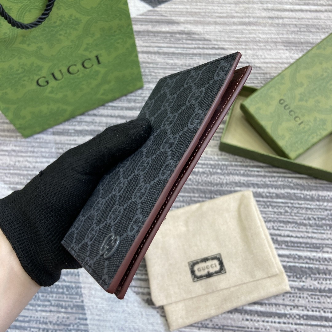 [CUCCI-구찌] 구찌 클래식 요소 더블 G 빈티지 롱 멀티 카드 지갑 795229