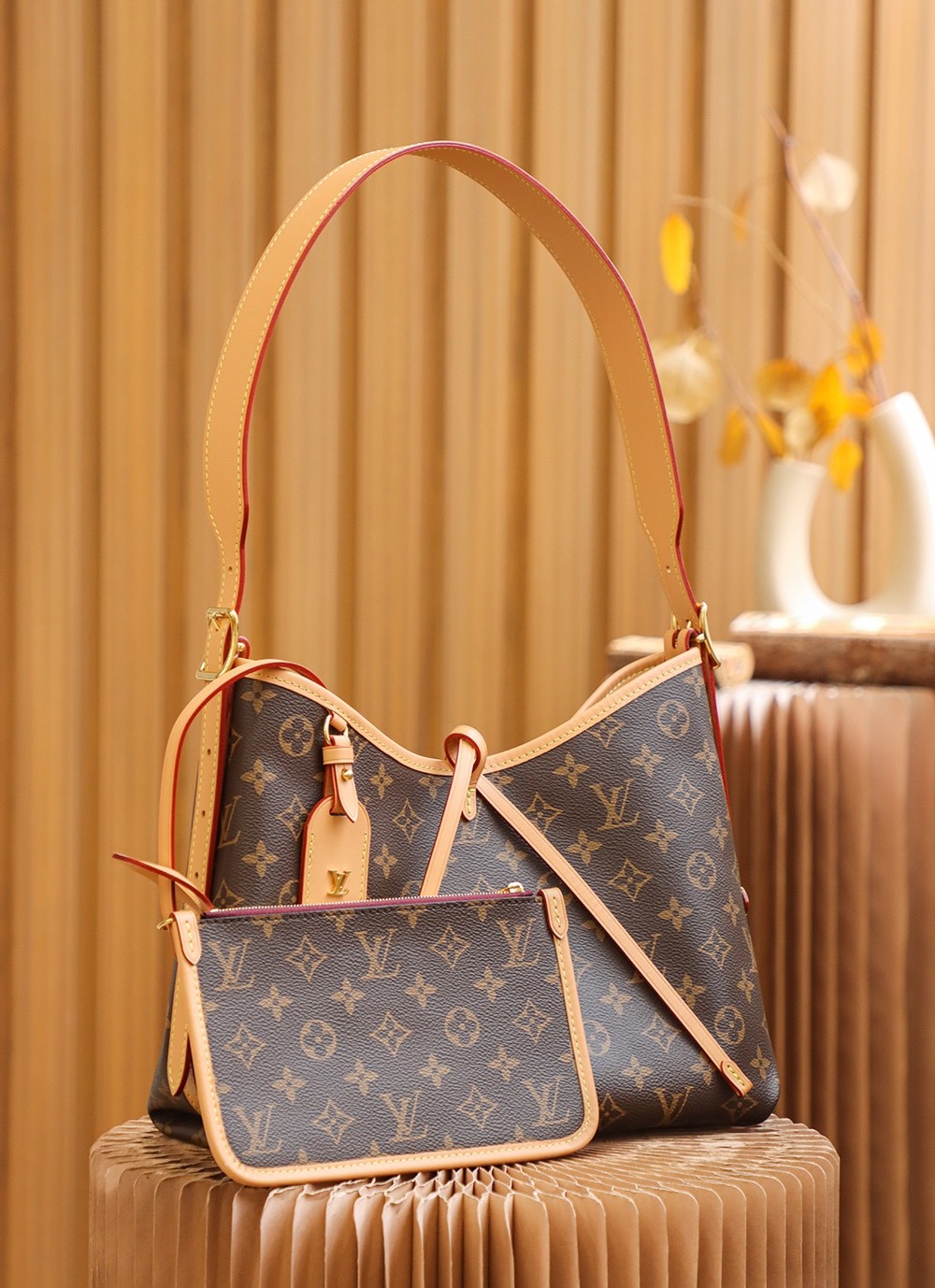 [LOUIS VUITTON-루이비통] 루이비통 캐리올MM 모노그램 토트백 M46203