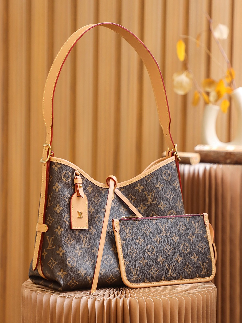 [LOUIS VUITTON-루이비통] 루이비통 캐리올MM 모노그램 토트백 M46203