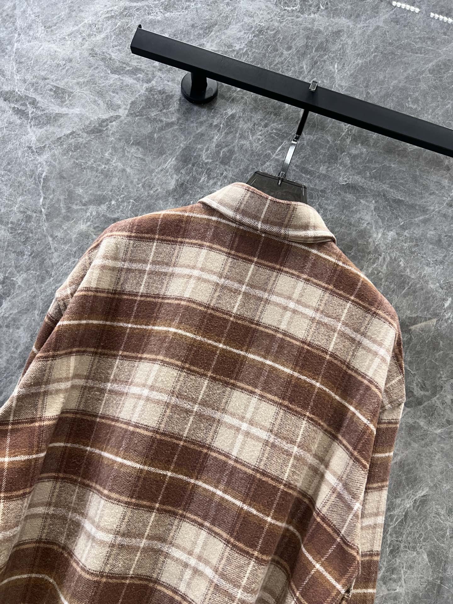 [MIUMIU-미우미우] 미우미우 체크 남방 셔츠