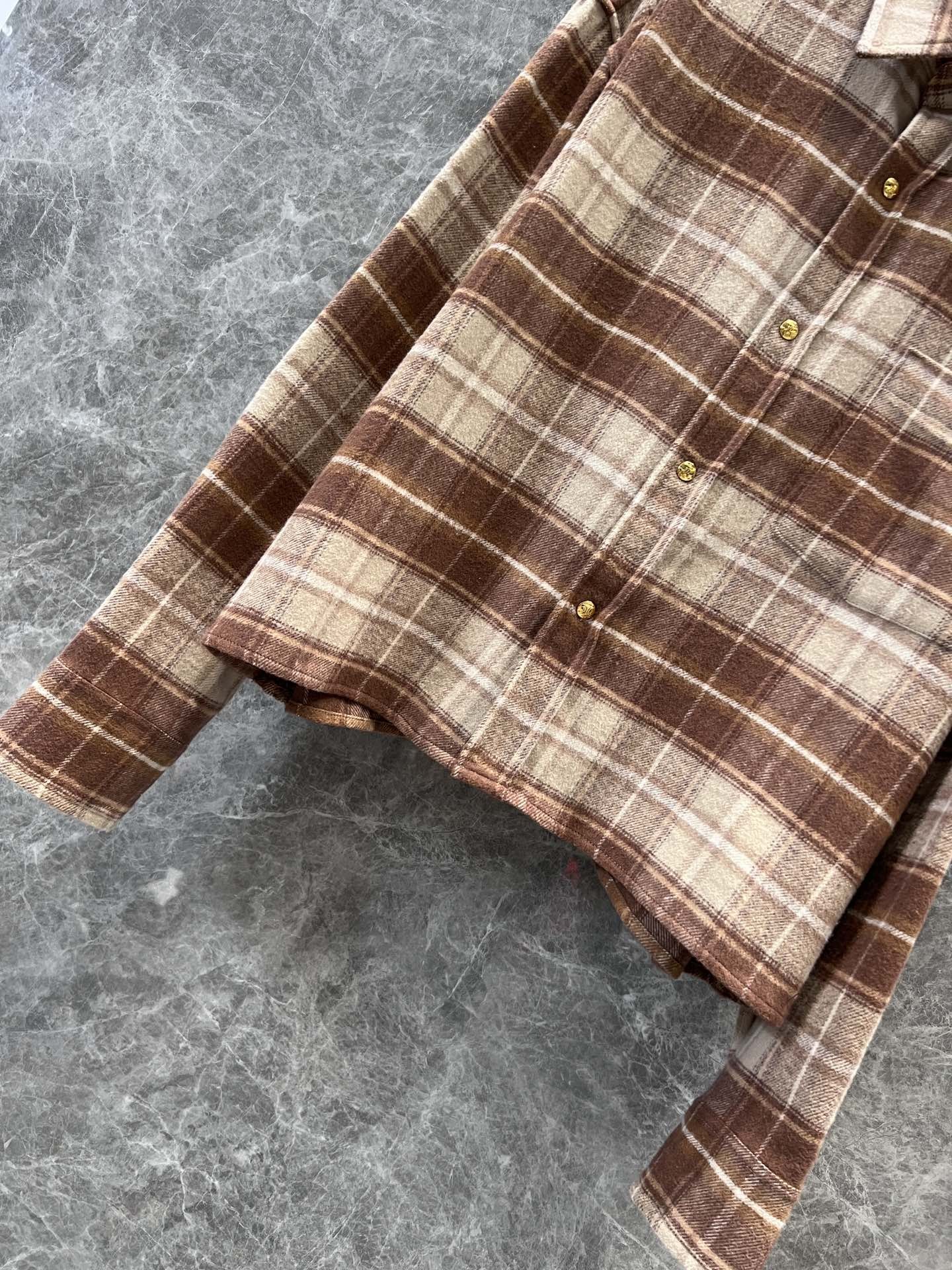 [MIUMIU-미우미우] 미우미우 체크 남방 셔츠