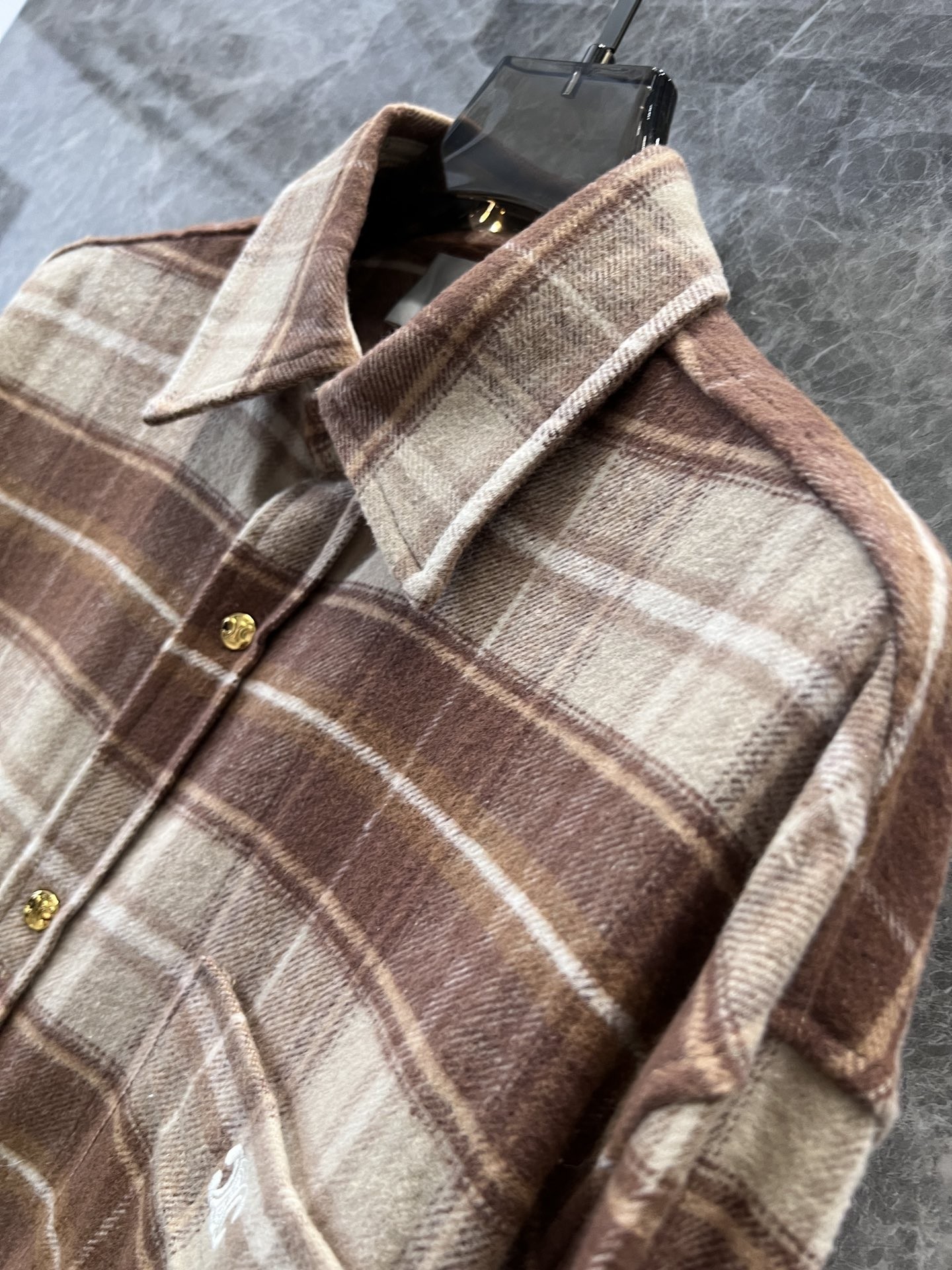 [MIUMIU-미우미우] 미우미우 체크 남방 셔츠