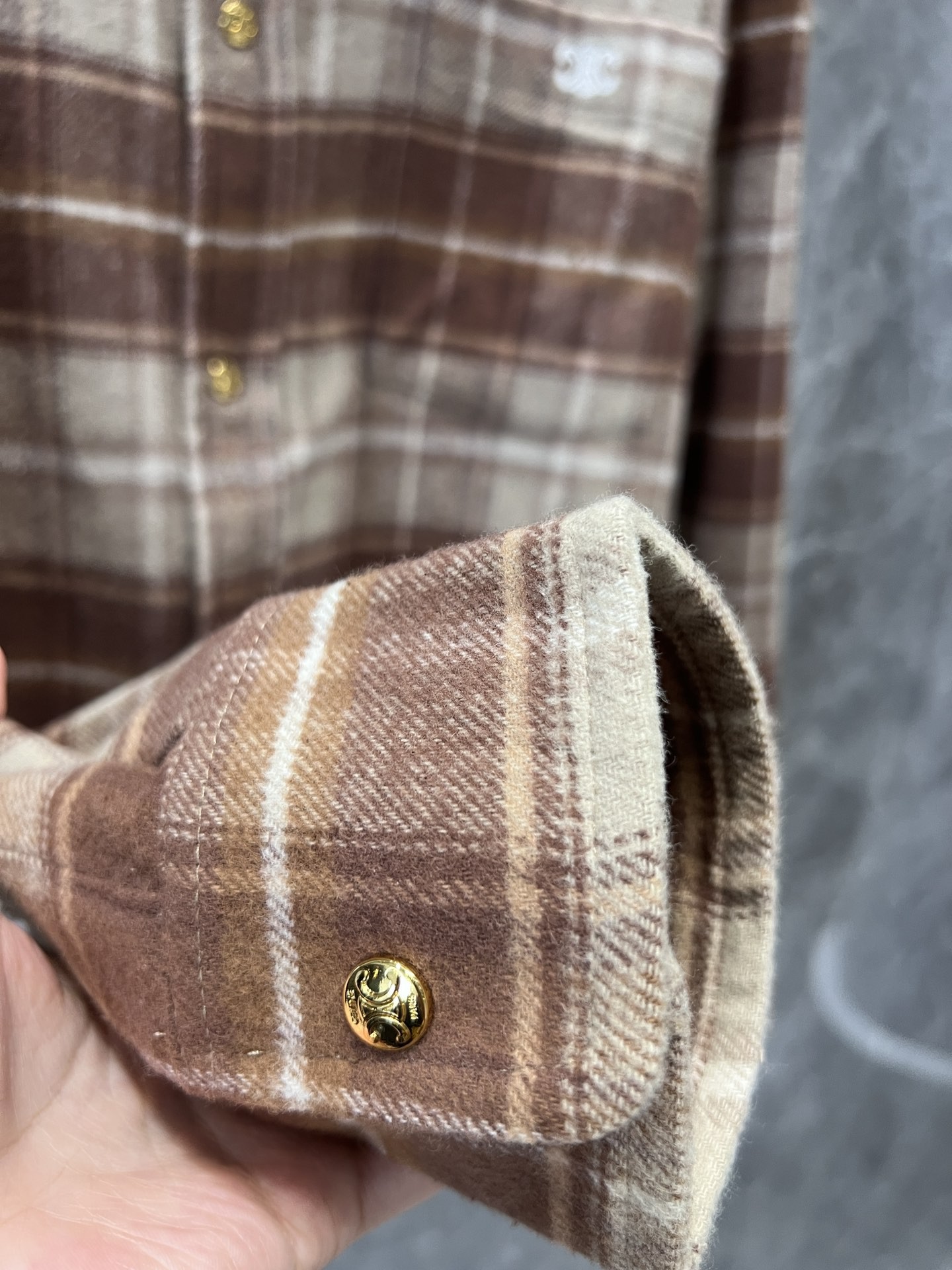 [MIUMIU-미우미우] 미우미우 체크 남방 셔츠