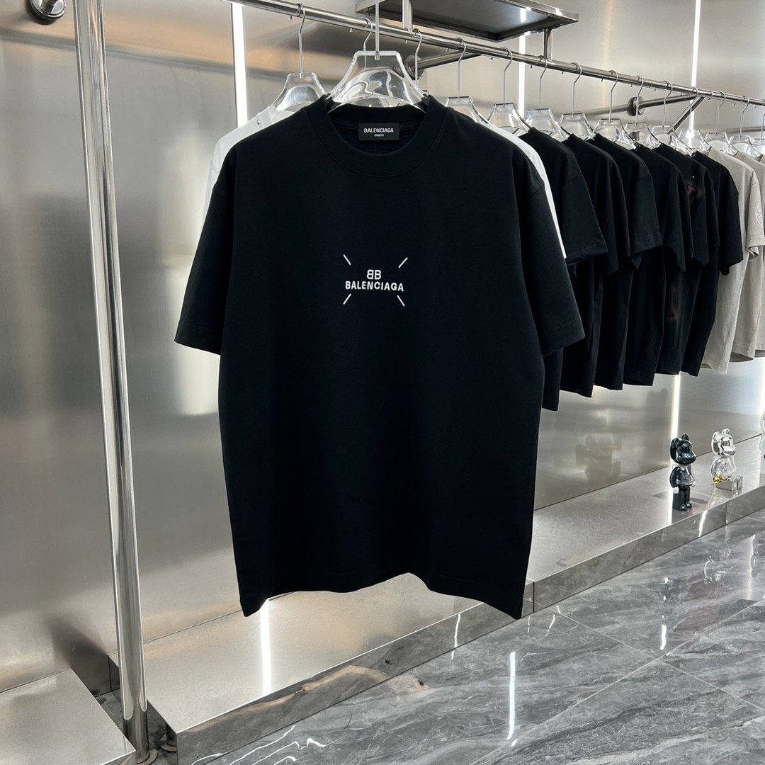 [BALENCIAGA-발렌시아가] 발렌시아가 로고 반팔티 블랙