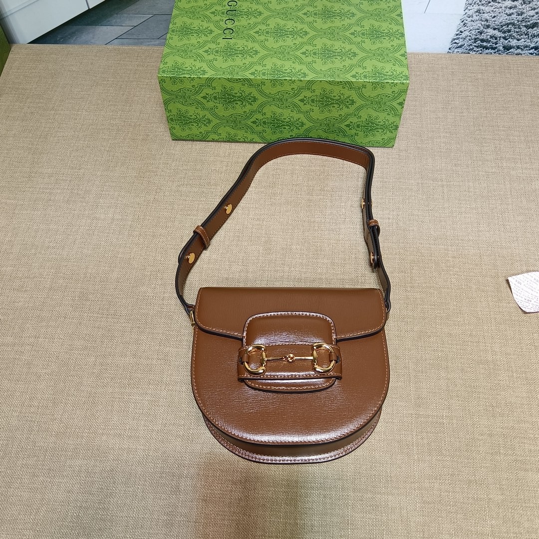 구찌 홀스빗 1955 라운드 미니백