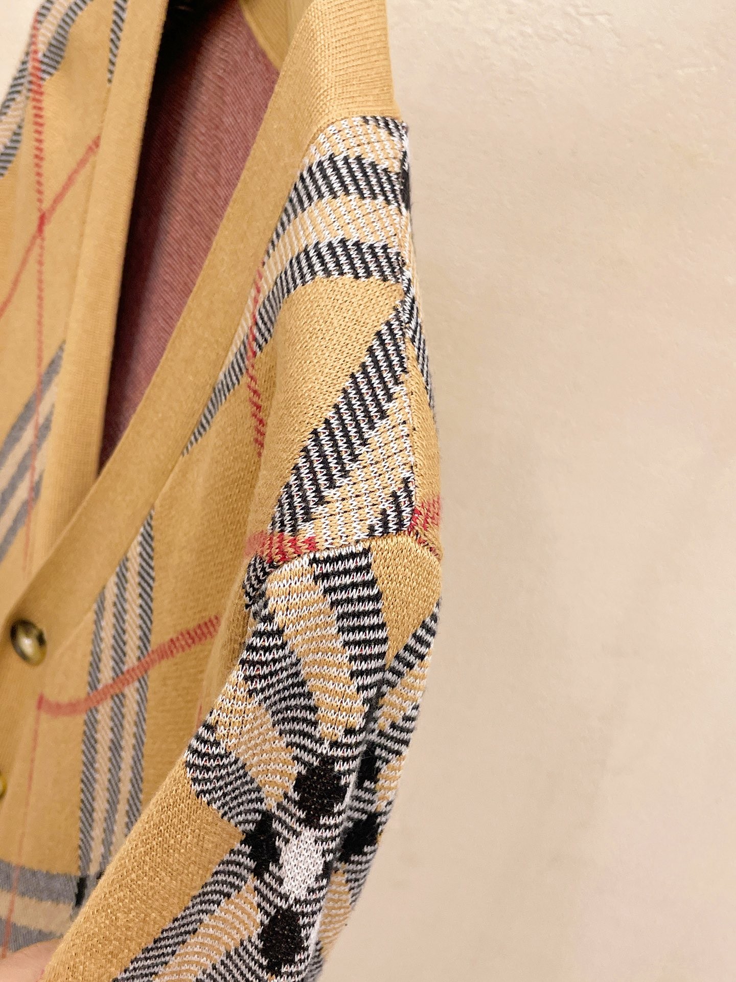 [BURBERRY-버버리] 버버리 여성용 갈색 체크 니트 가디건